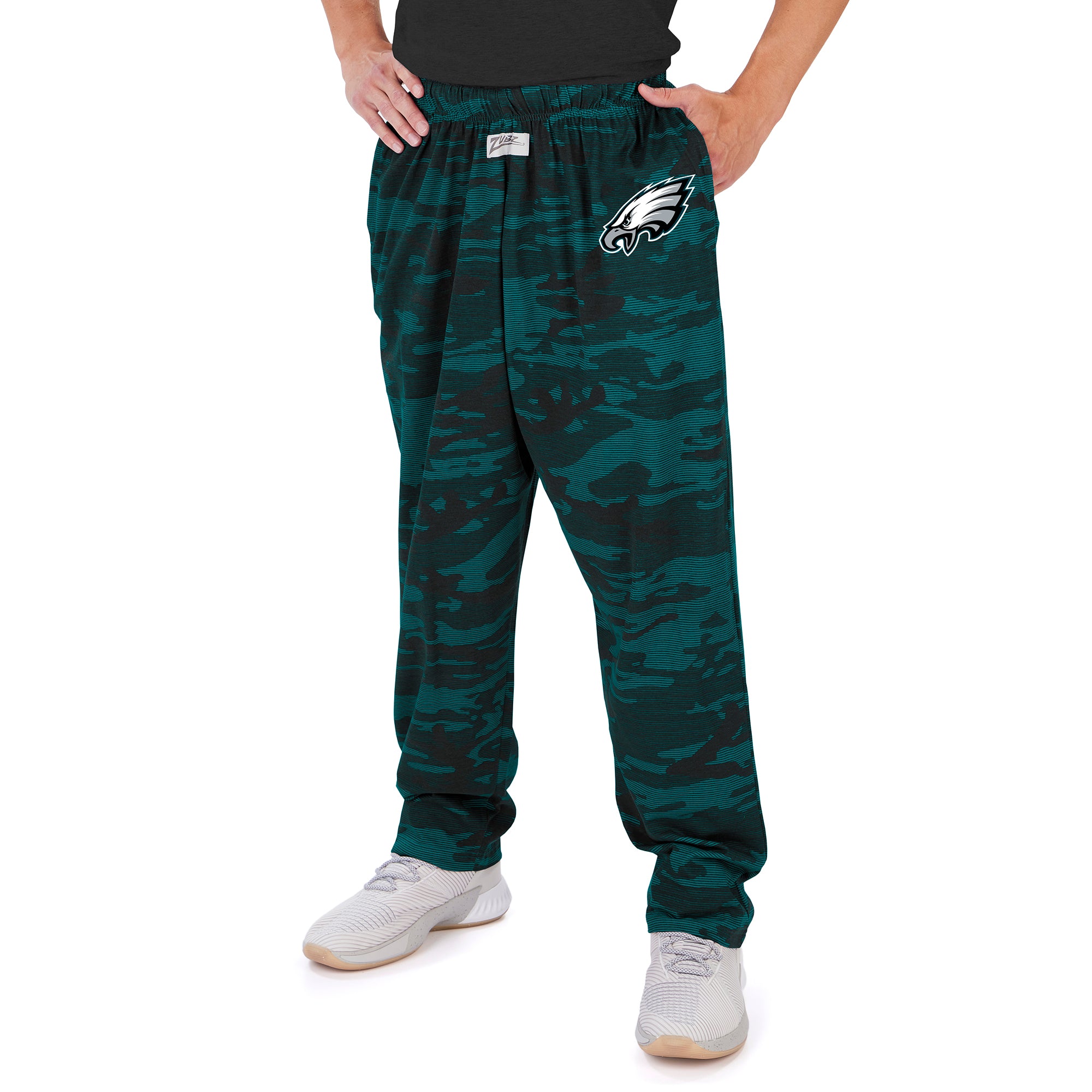 Zubaz NFL Men's Philadelphia Eagles Camo Lines Pants