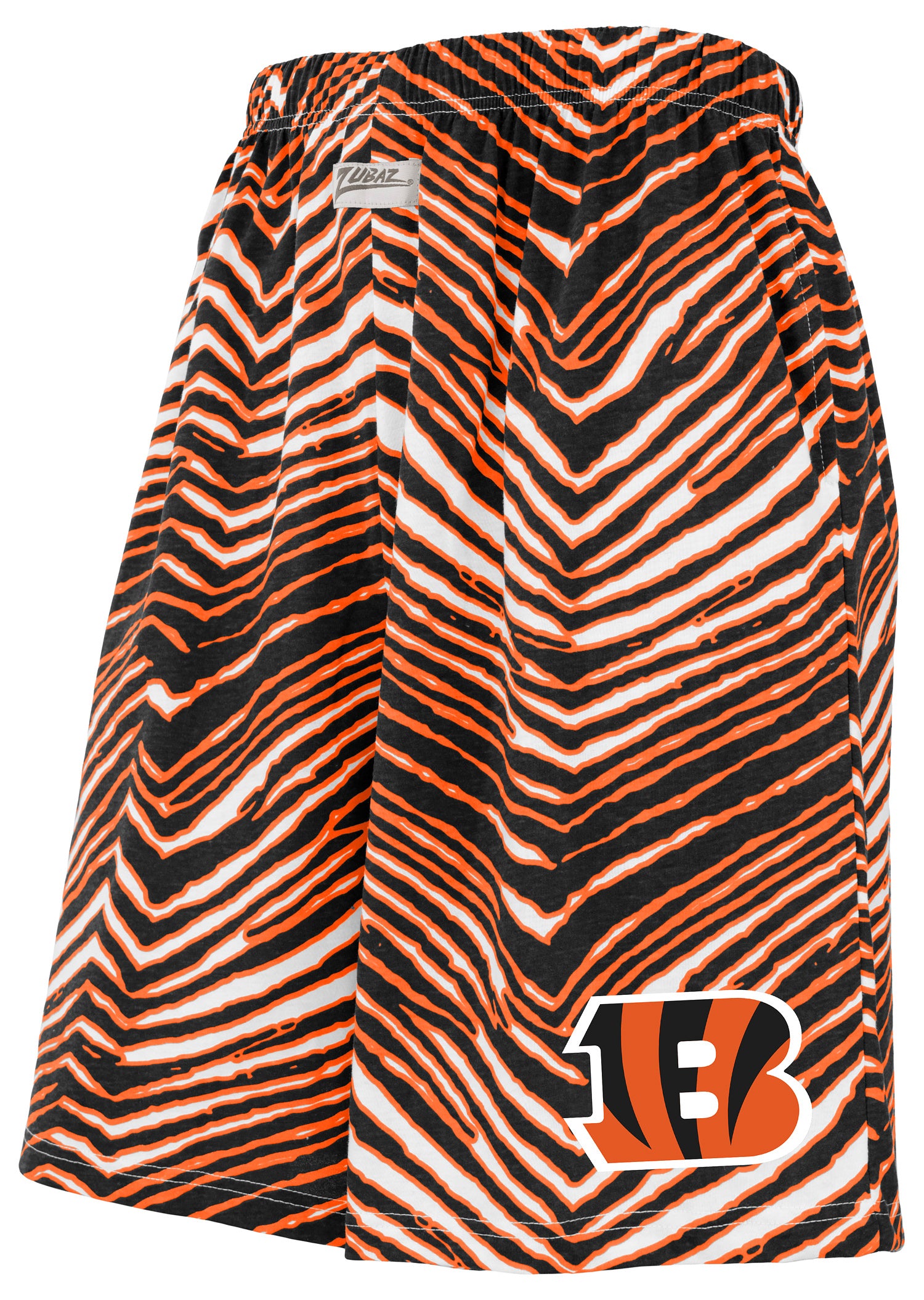 Zubaz NFL Adult Unisex Z88 Zebra Short for Men and Women, Cincinnati Bengals - Official NFL Bengals Zubaz Apparel (1 of 2)