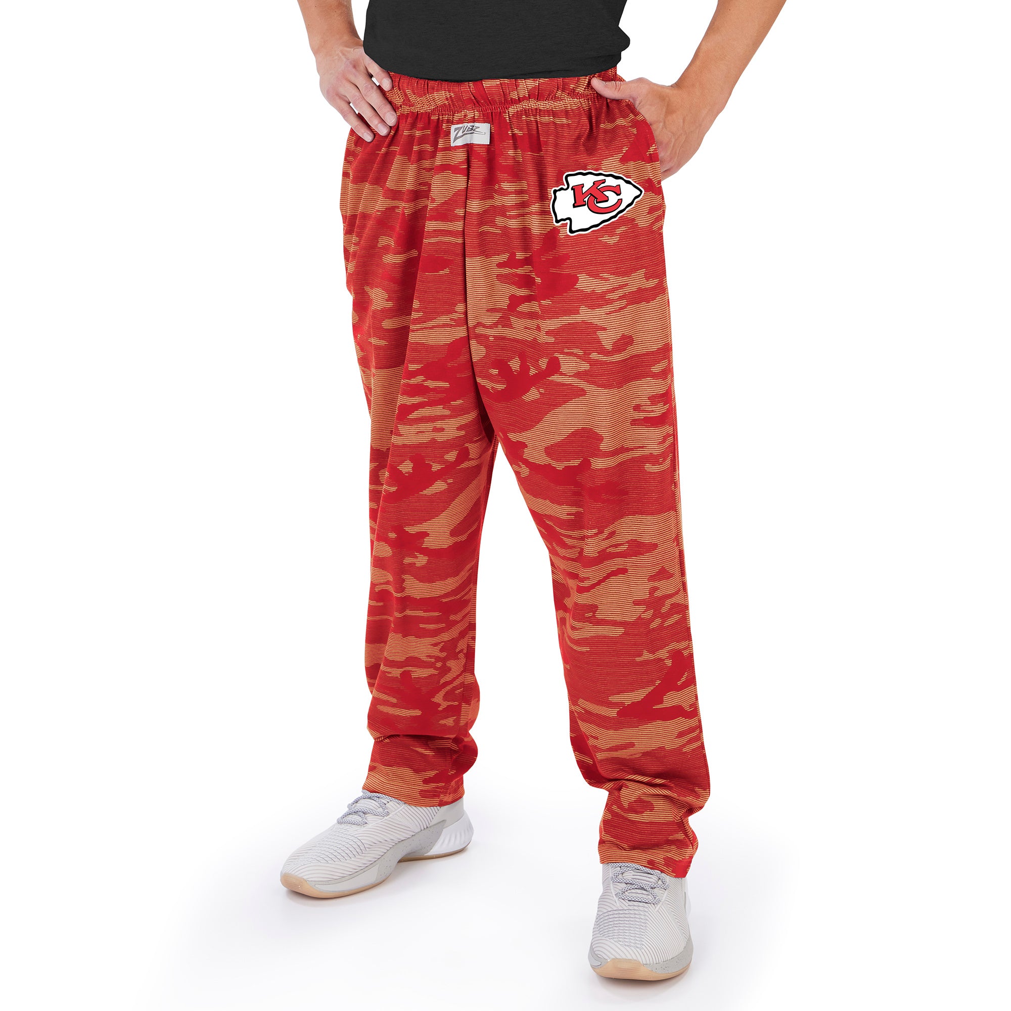 Zubaz NFL Men's Kansas City Chiefs Camo Lines Pants