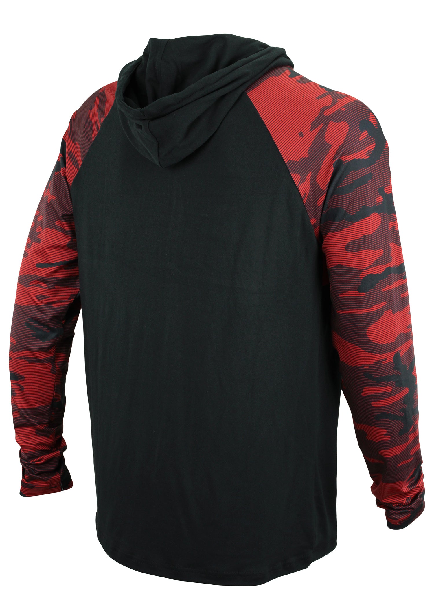 Zubaz NFL Men's Tampa Bay Buccaneers Team Color Block Hoodie W/ Camo Lines