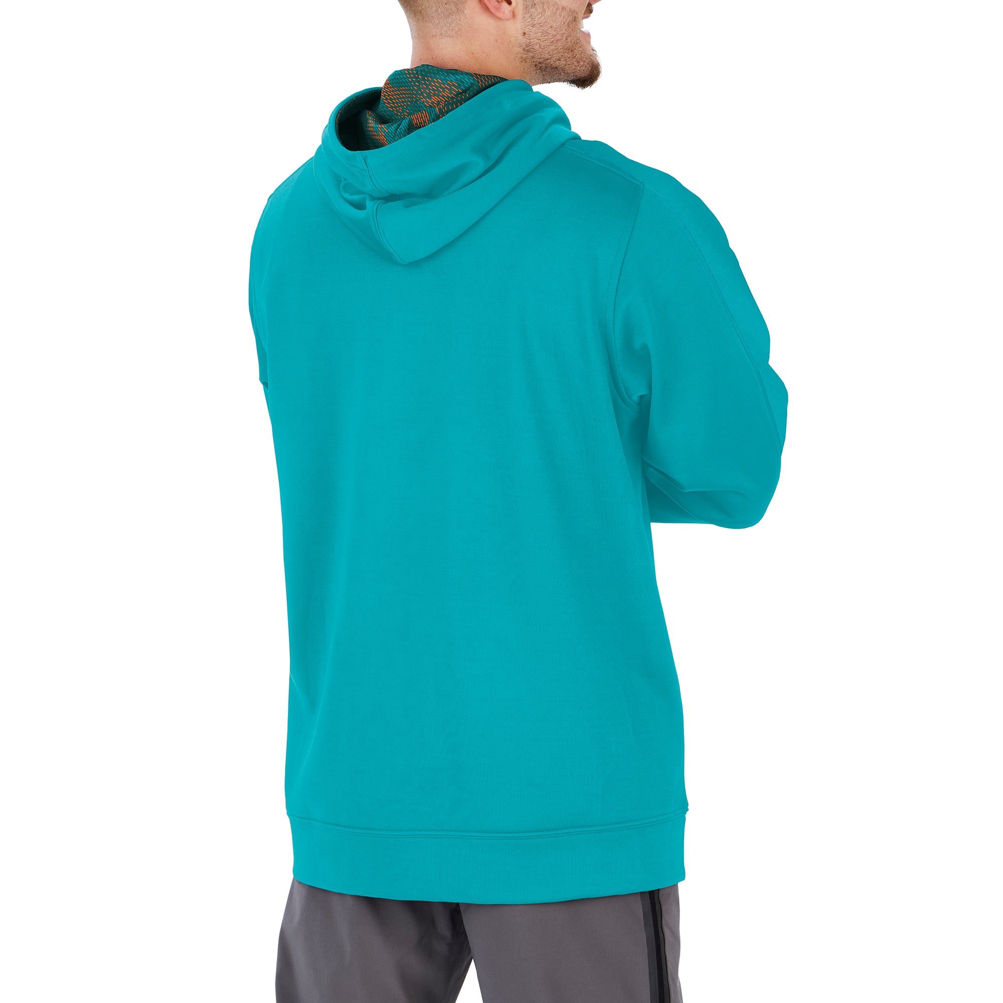 Zubaz Men's NFL Miami Dolphins Viper Print Hoodie