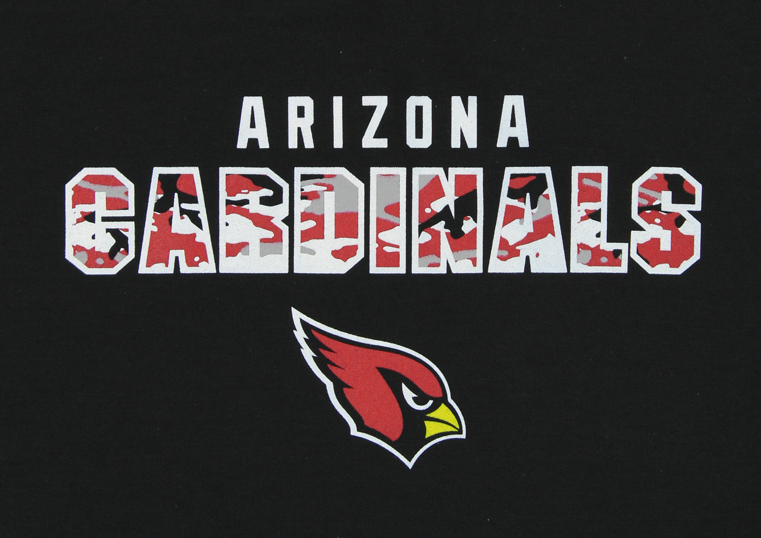 Zubaz NFL AZ CARDS SOL BLK COT HOOD CM BLOK LOGO LG