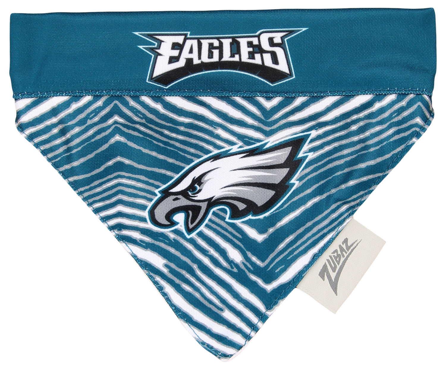 Zubaz X Pets First NFL Philadelphia Eagles Reversible Bandana For Dogs & Cats - Official NFL Eagles Zubaz Apparel (1 of 5)