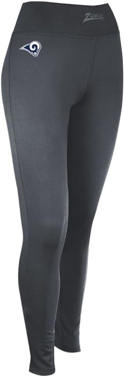 Zubaz NFL WOMEN'S LOS ANGELES RAMS SOLID CHARCOAL LEGGING - Official NFL Rams Zubaz Apparel (1 of 2)