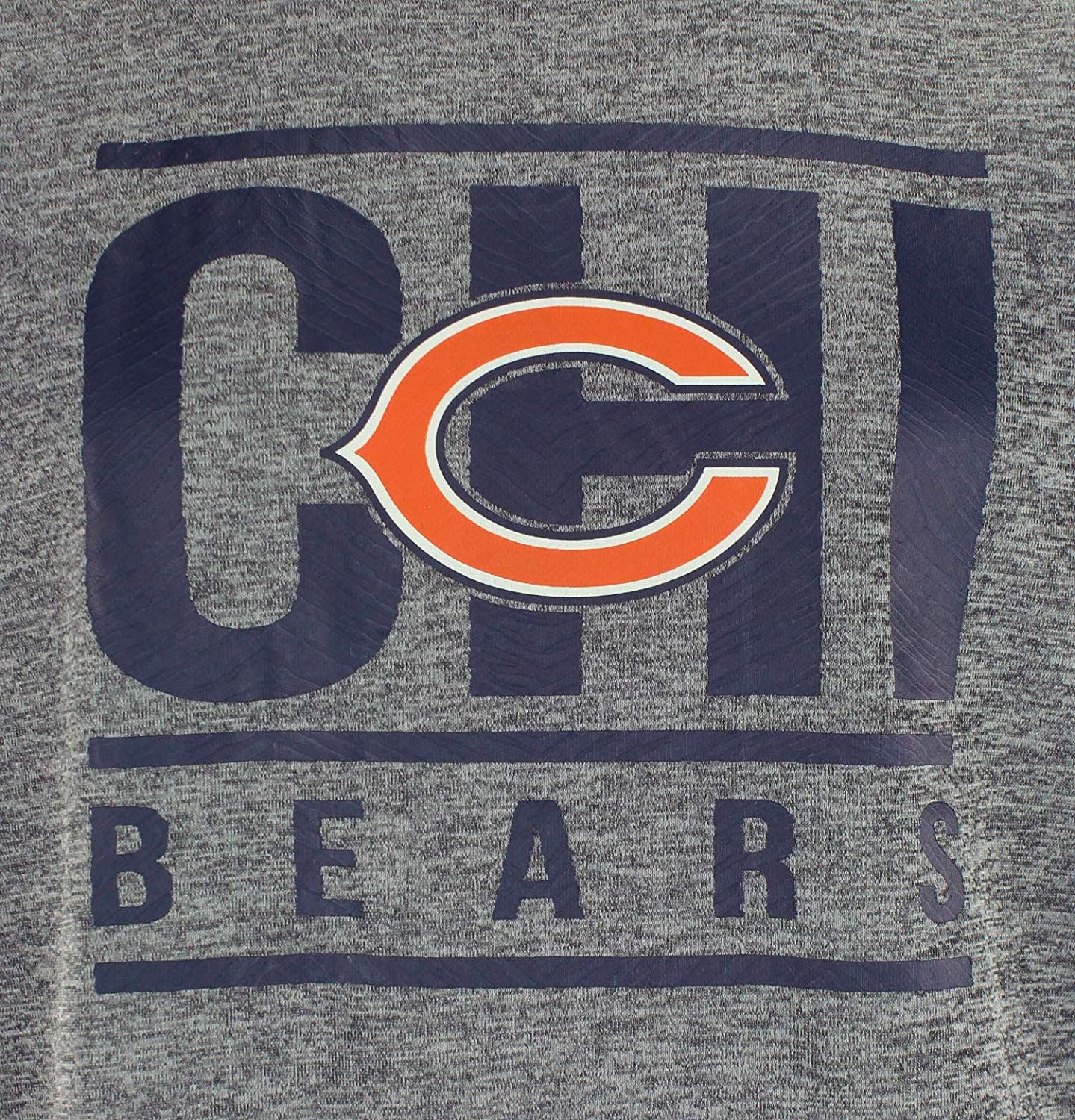 Zubaz NFL Chicago Bears Men's Lightweight French Terry Crew Neck Sweatshirt