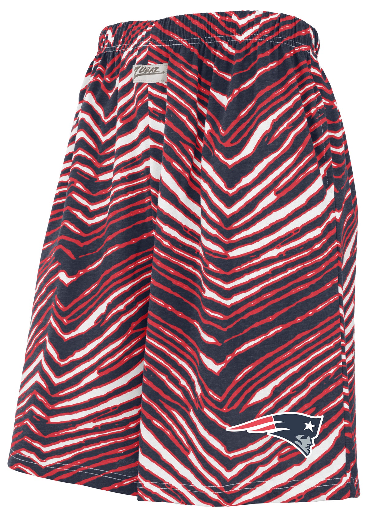 Zubaz NFL Adult Unisex Z88 Zebra Short for Men and Women, New England Patriots - Official NFL Patriots Zubaz Apparel (1 of 2)