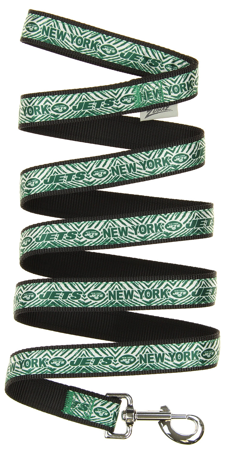 Zubaz X Pets First NFL New York Jets Team Logo Leash For Dogs - Official NFL Jets Zubaz Apparel (1 of 4)