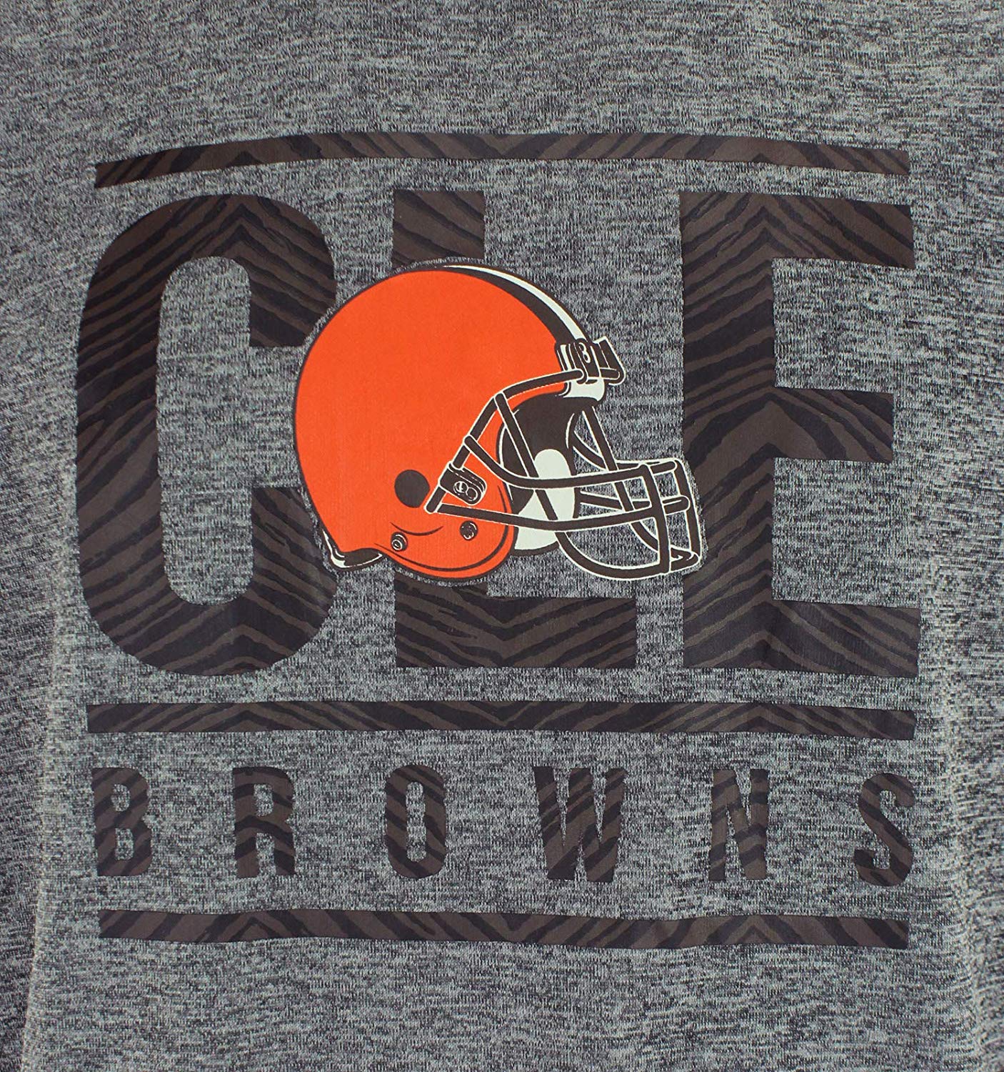 Zubaz NFL Cleveland Browns Men's Lightweight French Terry Crew Neck Sweatshirt