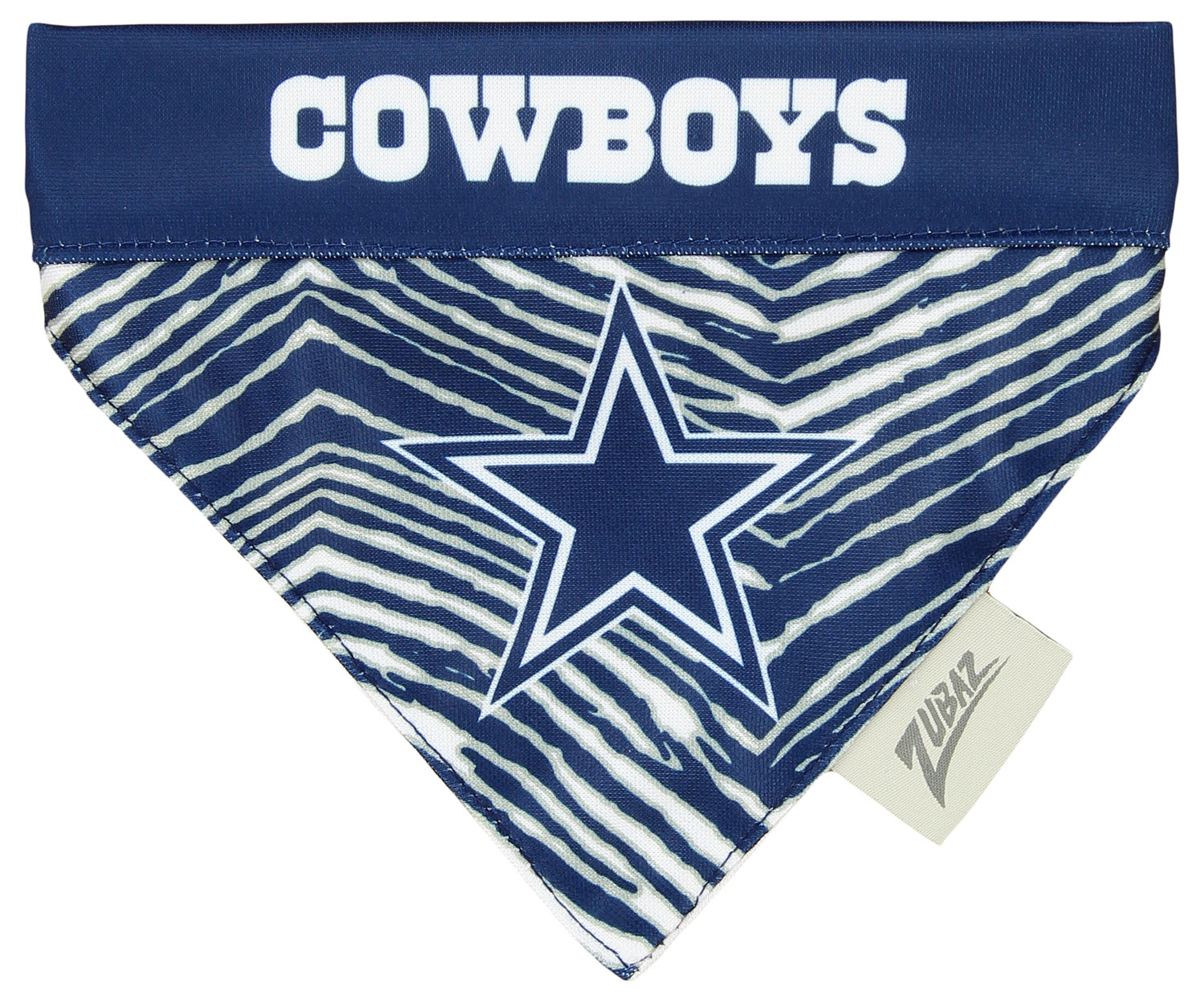 Zubaz X Pets First NFL Dallas Cowboys Reversible Bandana For Dogs & Cats - Official NFL Cowboys Zubaz Apparel (1 of 5)
