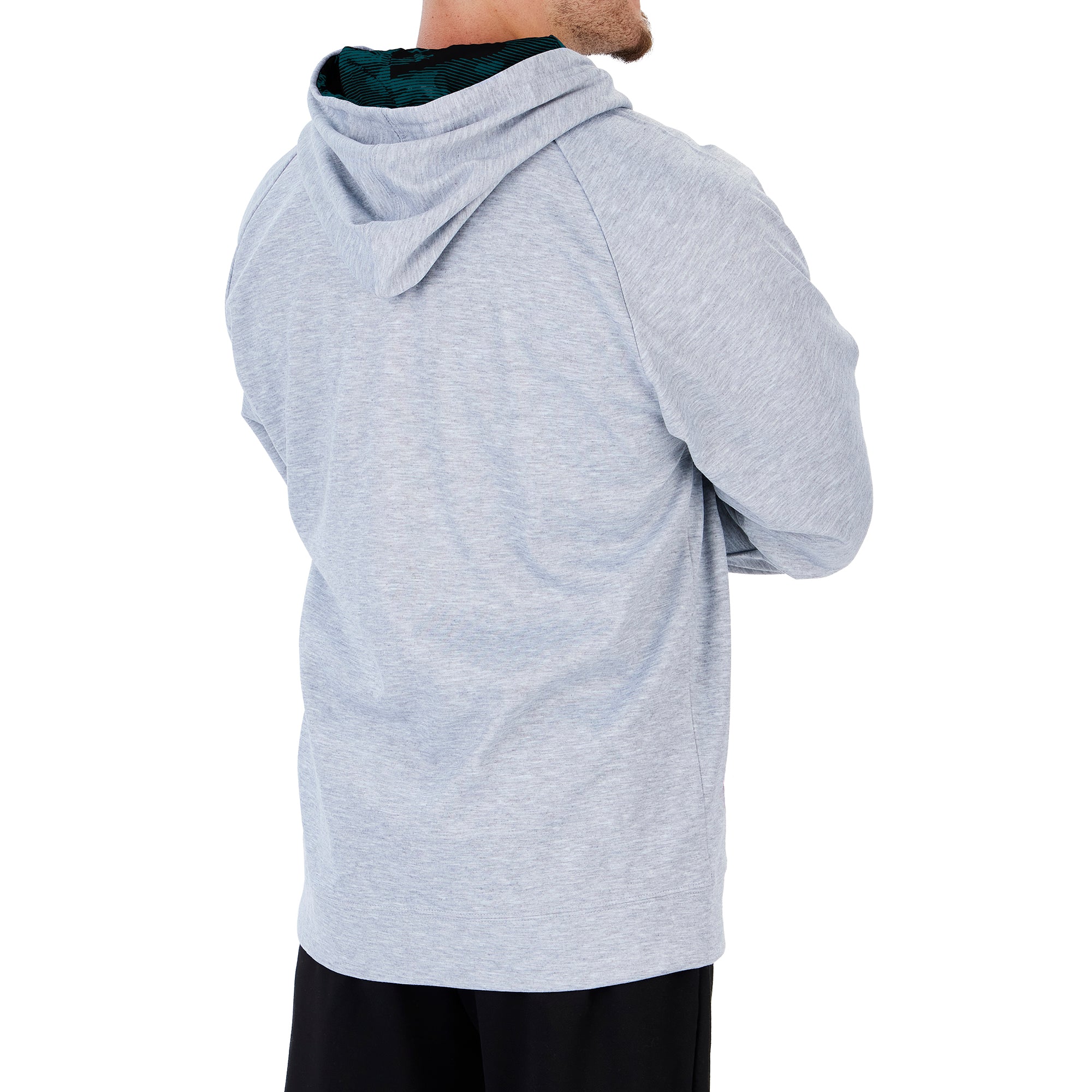 Zubaz NFL Men's Philadelphia Eagles Full Zip Hoodie W/ Camo Lines