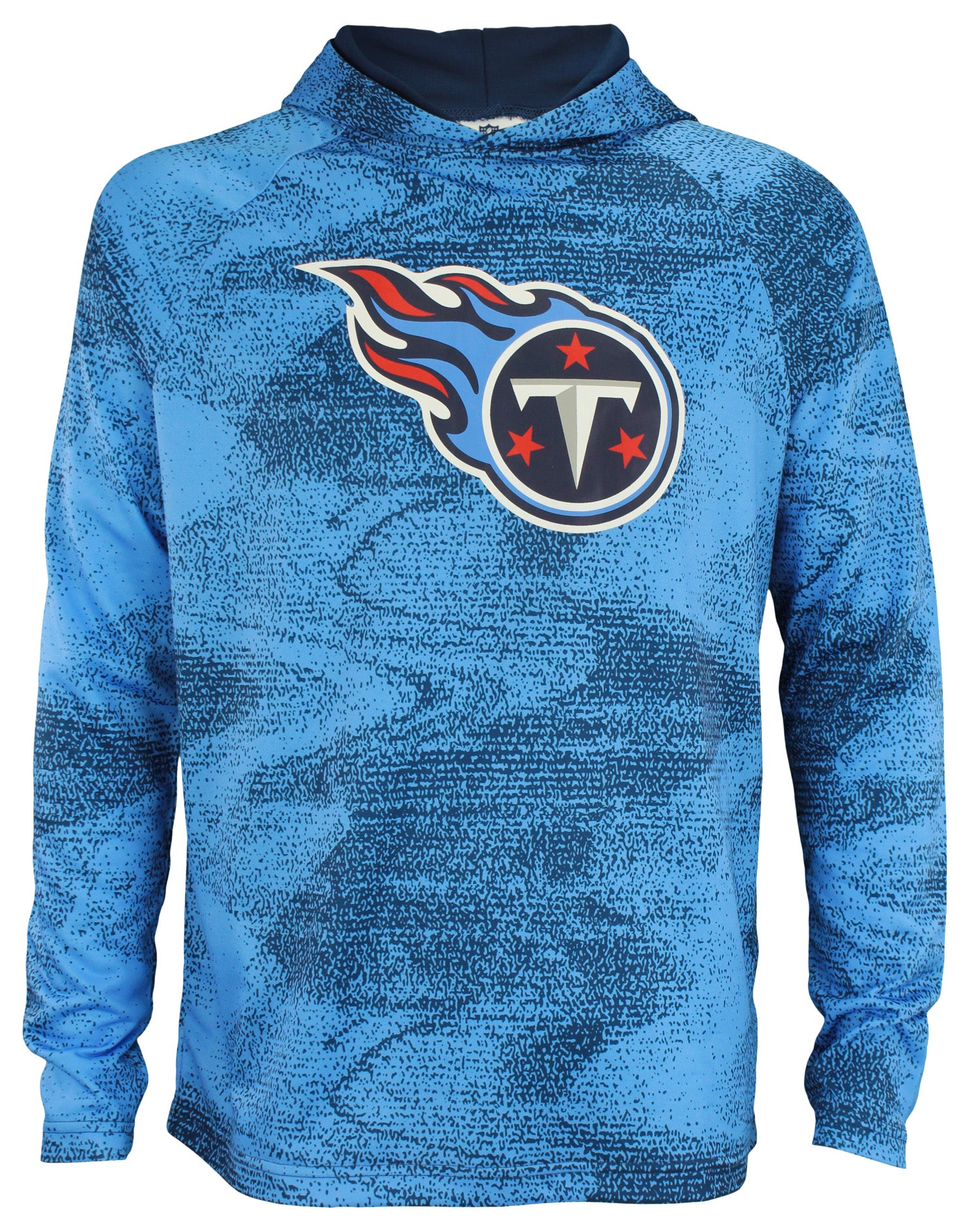 Zubaz NFL Tennessee Titans Men's Static Body Lightweight French Terry Hoodie