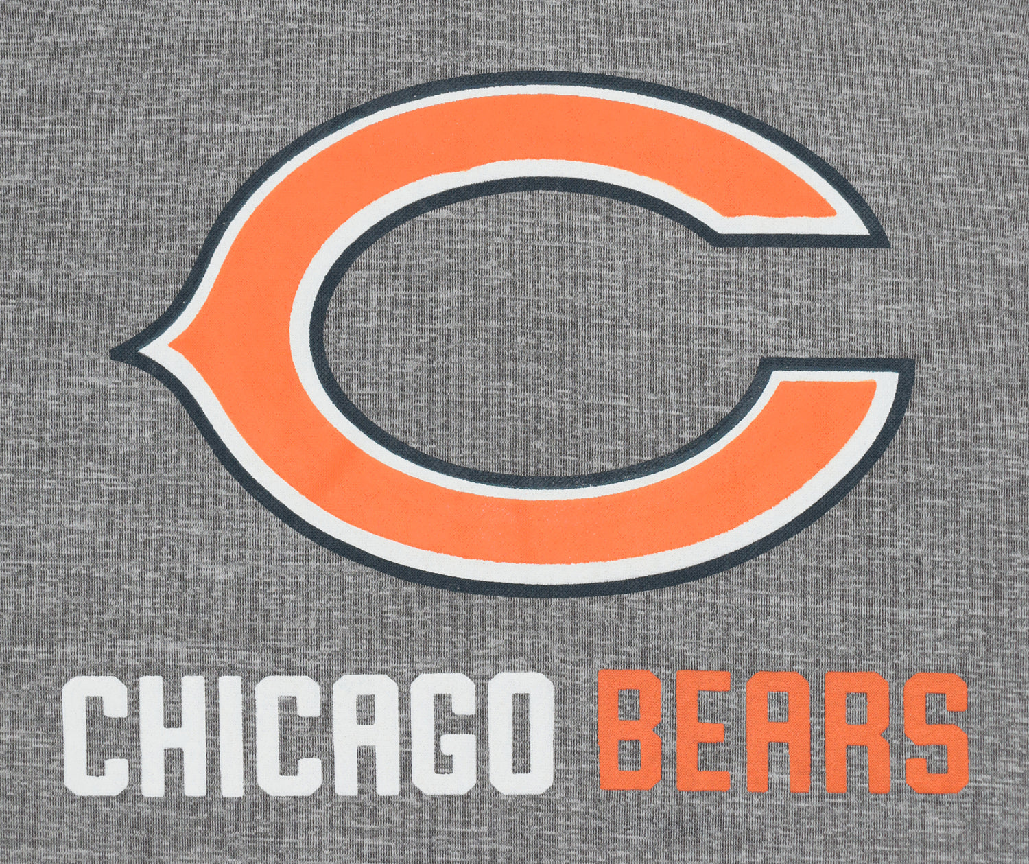 Zubaz NFL Men's Grey Team Name & Logo Zebra Hoodie Chicago Bears