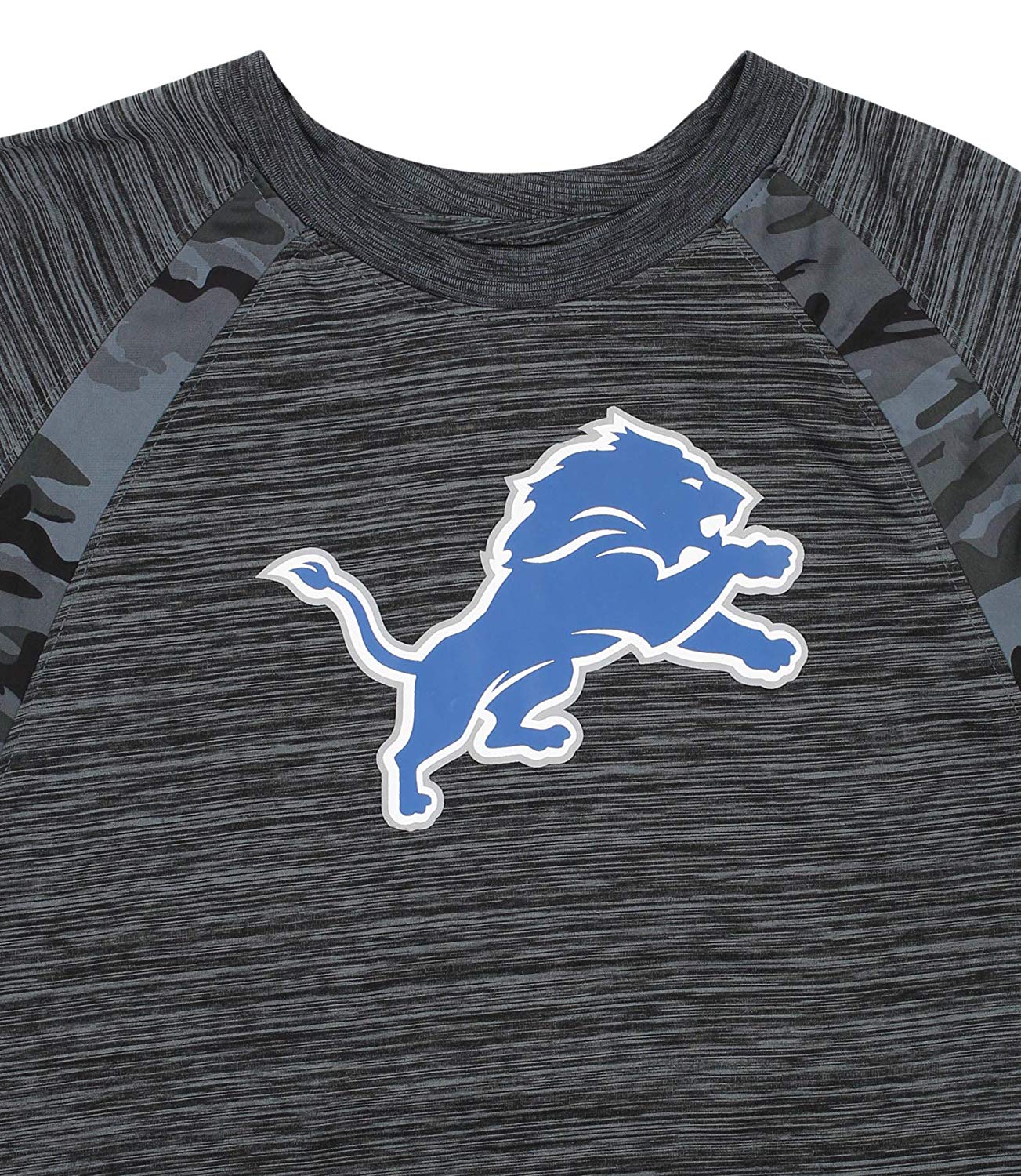 Zubaz NFL DET LION TONAL CM SD TEE LARGE