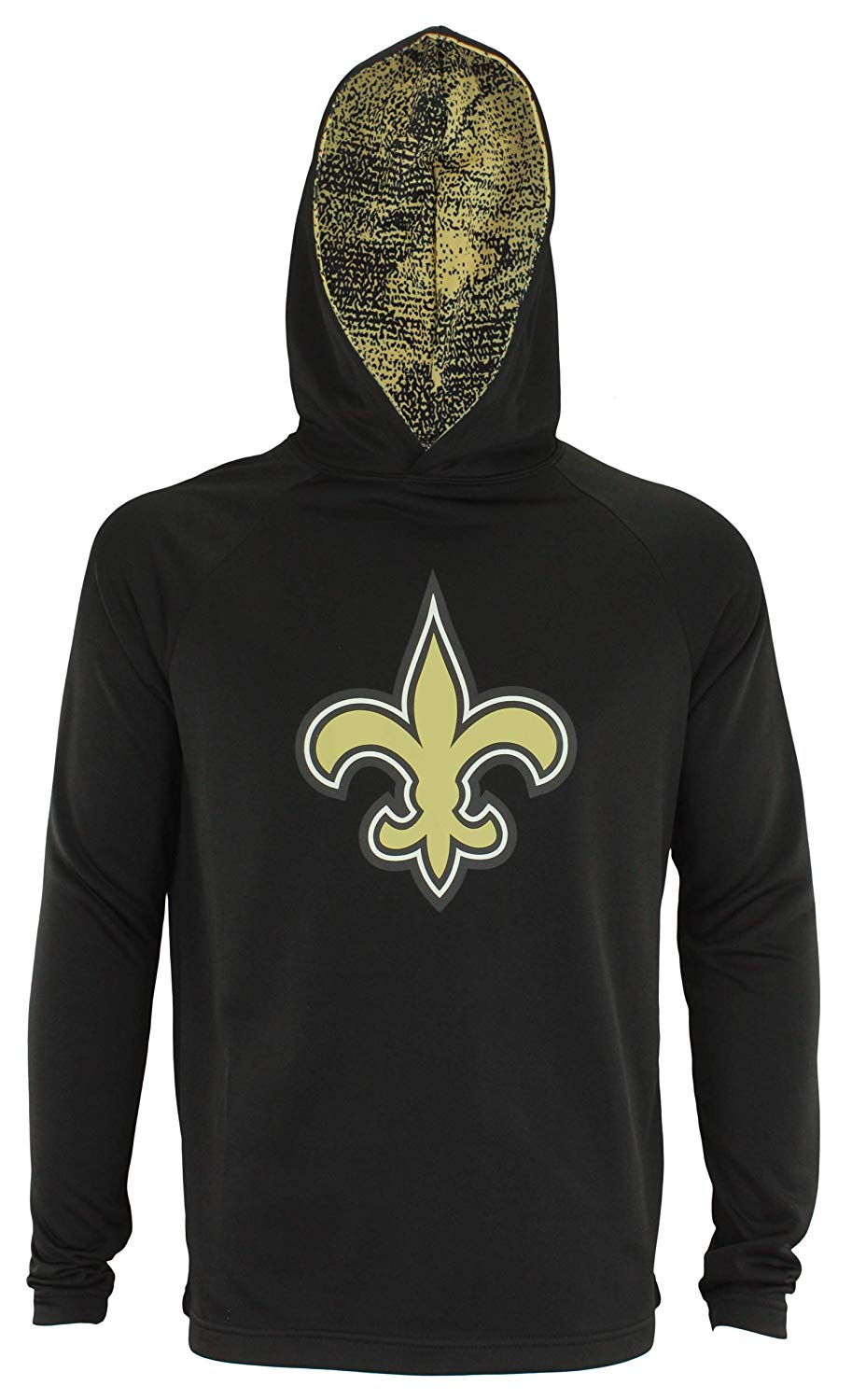 Zubaz NFL New Orleans Saints Men's Lightweight Performance French Terry Hoodie - Official NFL Saints Zubaz Apparel (1 of 2)