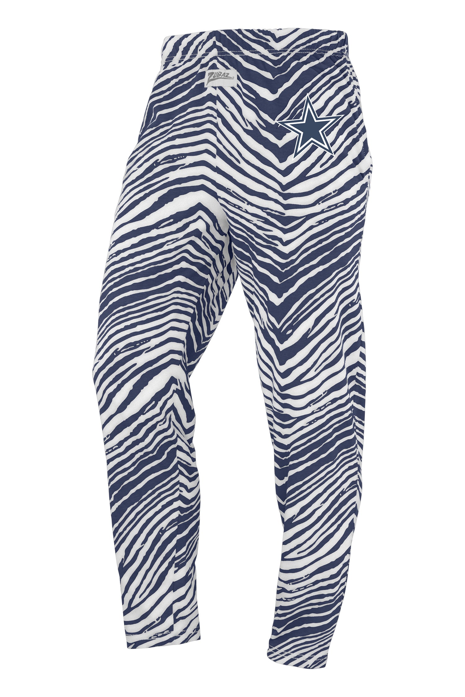 Zubaz NFL Adult Unisex Z88 Zebra Pants, Dallas Cowboys For