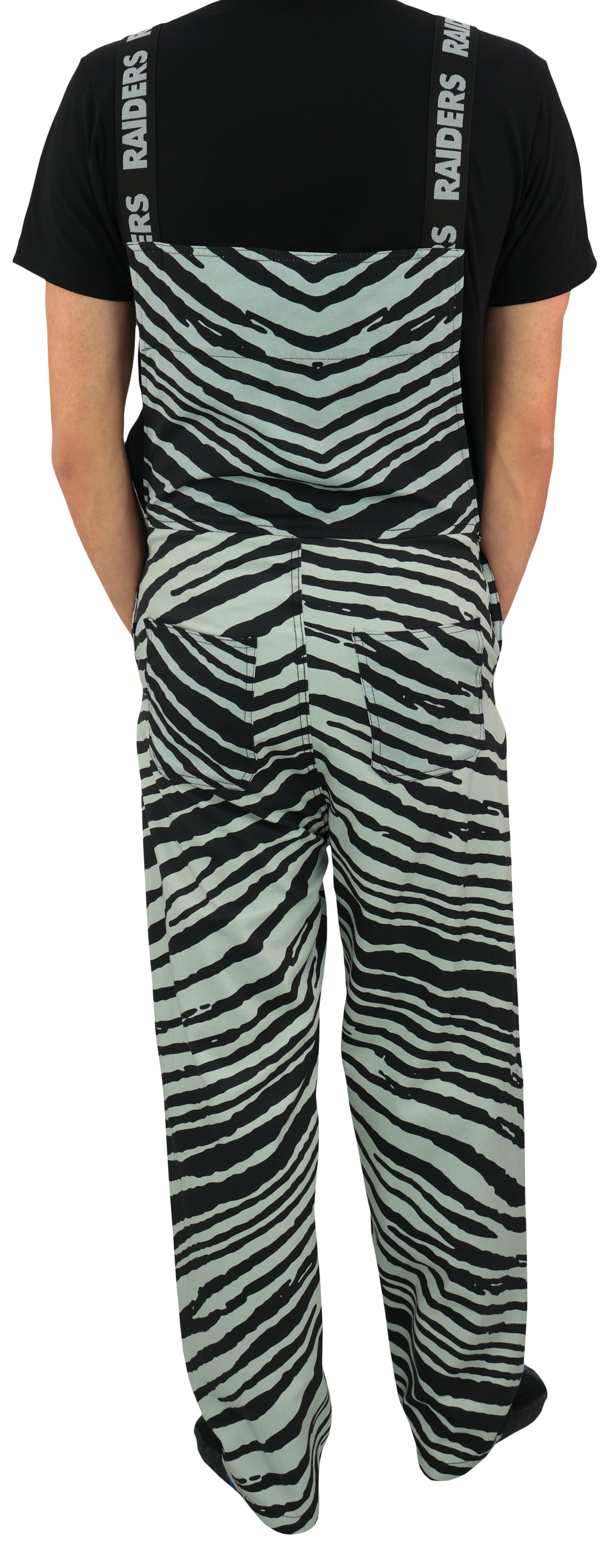 Zubaz NFL Unisex Zebra Lightweight Bib, Las Vegas Raiders - Official NFL Raiders Zubaz Apparel (4 of 4)