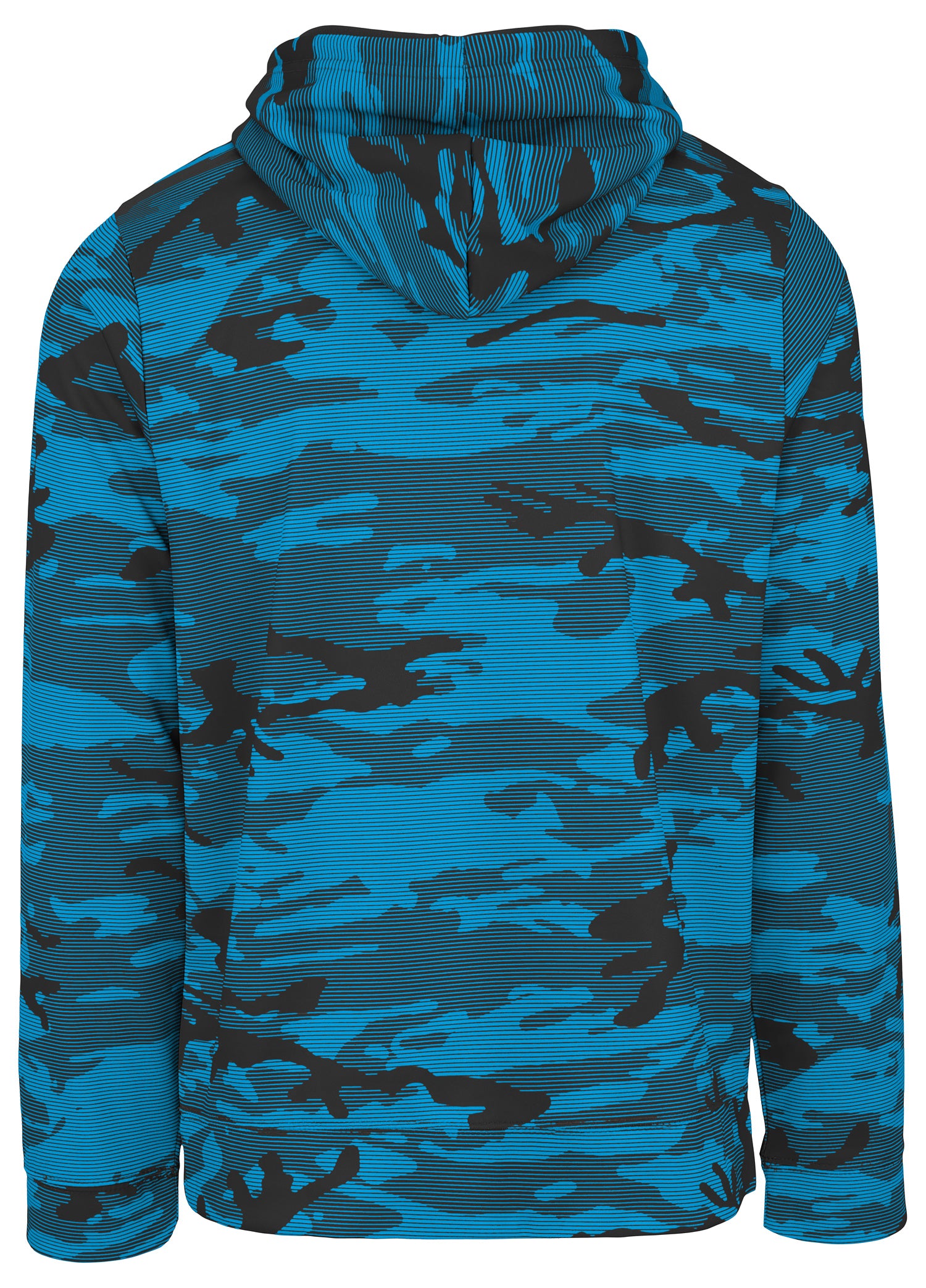 Zubaz NFL Men's Team Color Camo Lines Hoodie Carolina Panthers