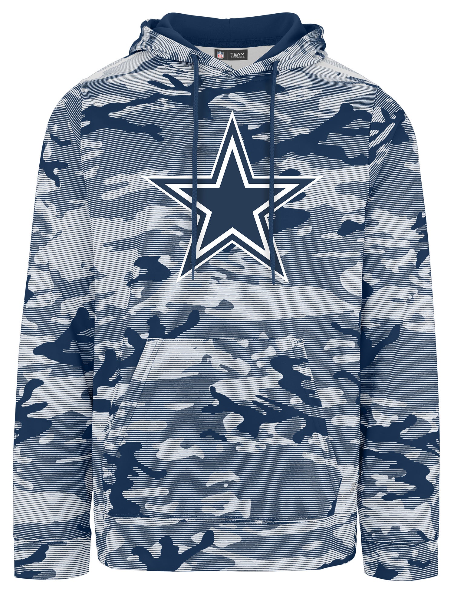 Zubaz NFL Men's Team Color Camo Lines Hoodie Dallas Cowboys - Official NFL Cowboys Zubaz Apparel (1 of 2)