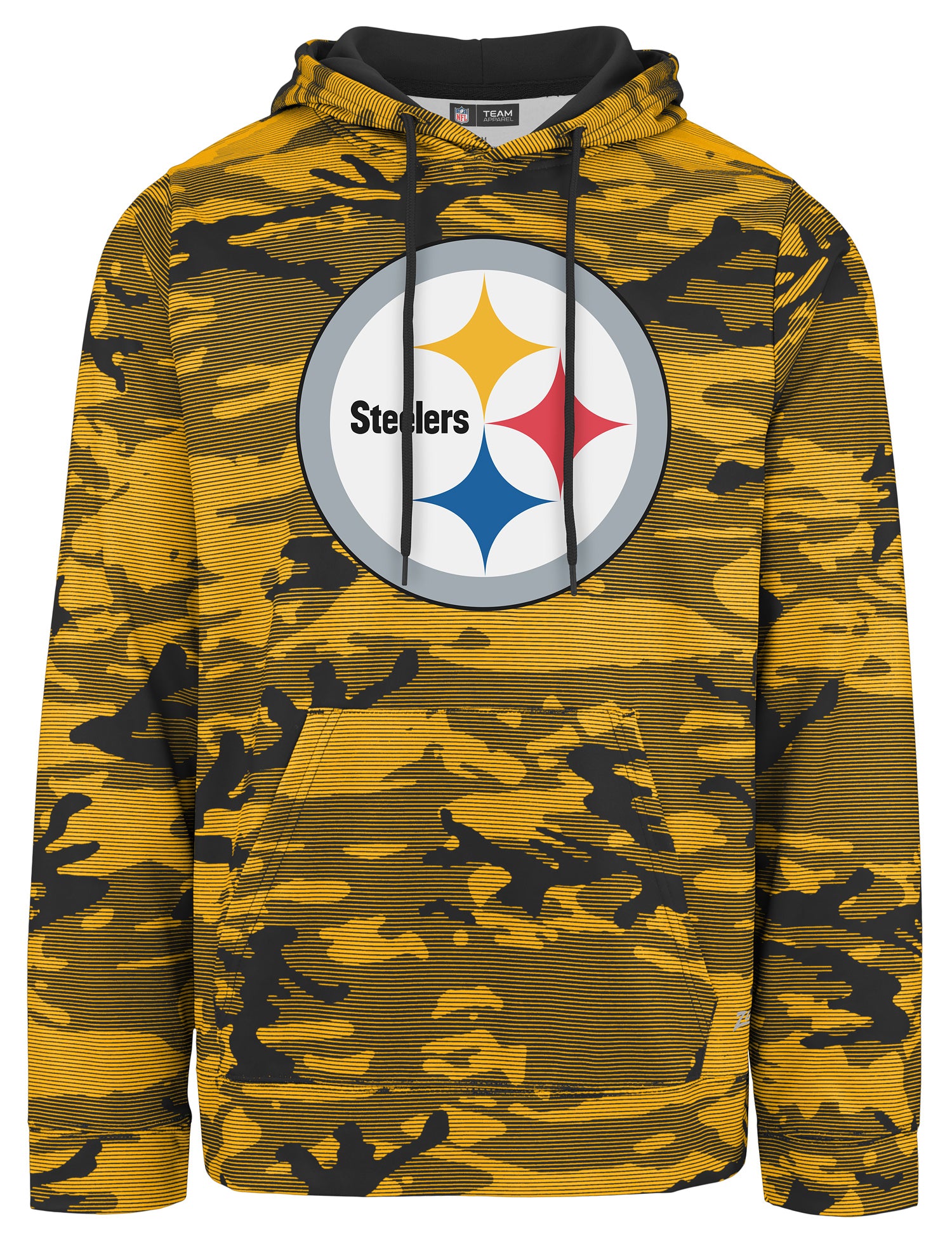 Zubaz NFL Men's Team Color Camo Lines Hoodie Pittsburgh Steelers - Official NFL Steelers Zubaz Apparel (1 of 2)