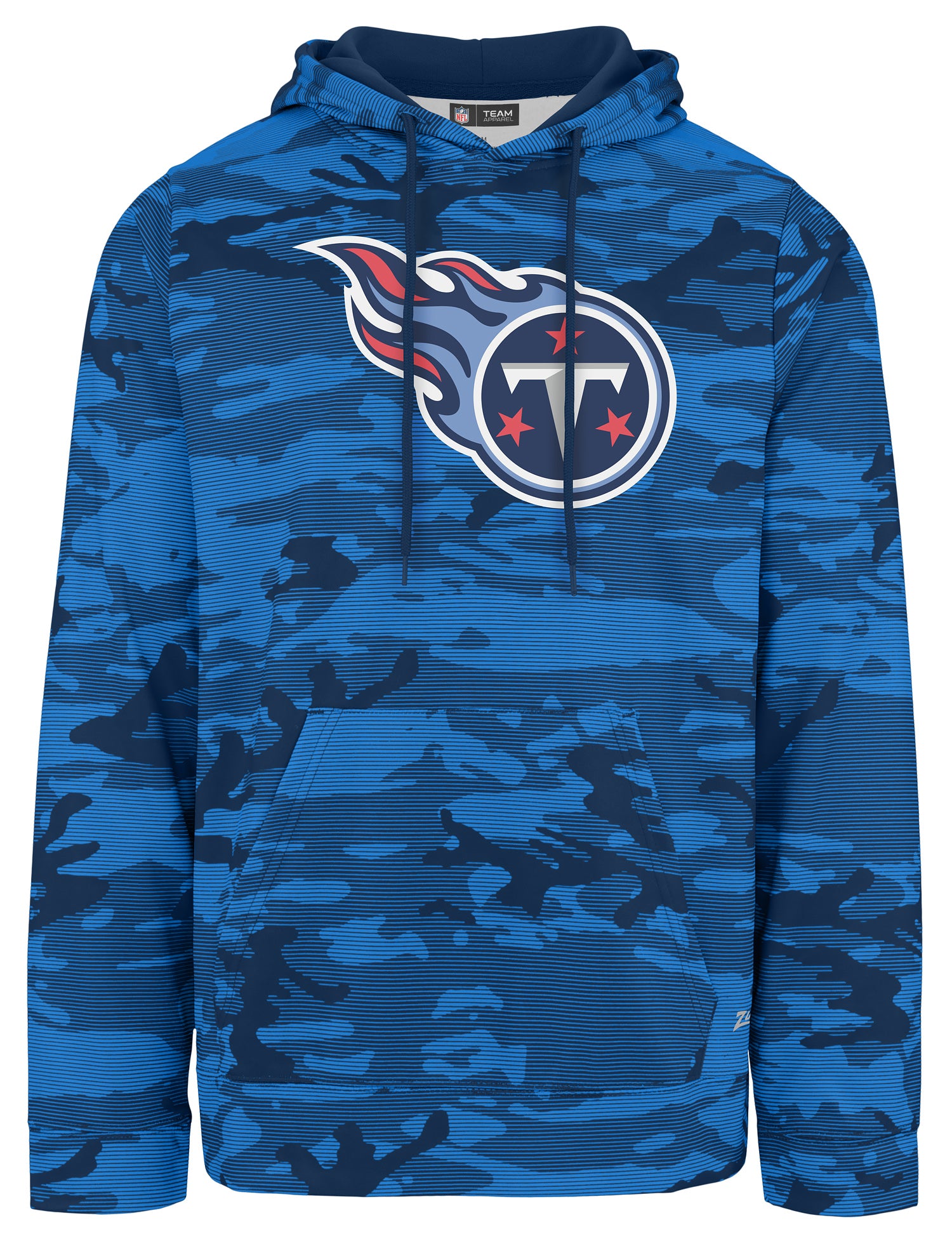 Zubaz NFL Men's Team Color Camo Lines Hoodie Tennessee Titans - Official NFL Titans Zubaz Apparel (1 of 2)