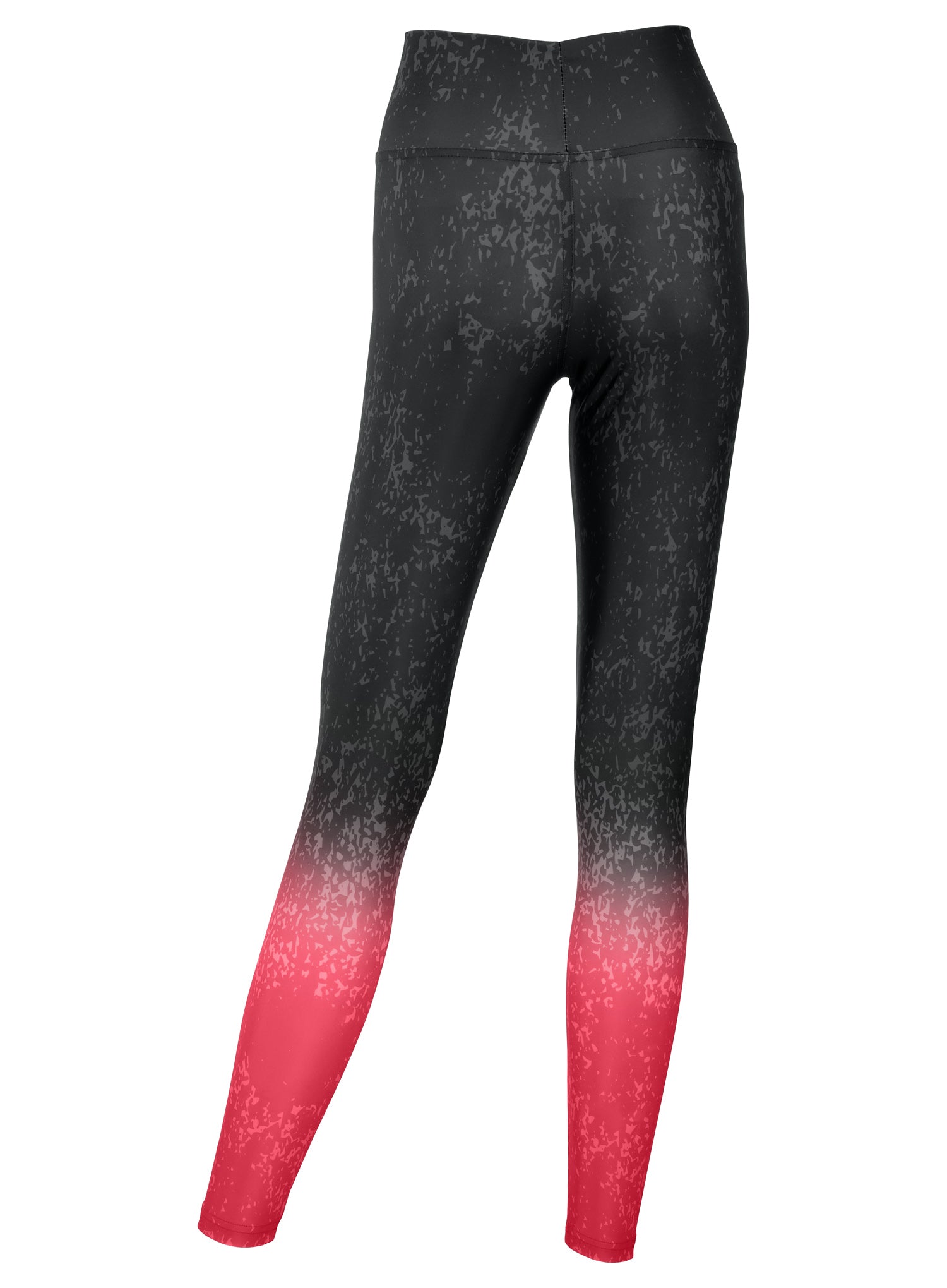 Zubaz NFL Women's Distressed Gradient Leggings with Team Wordmark Atlanta Falcons