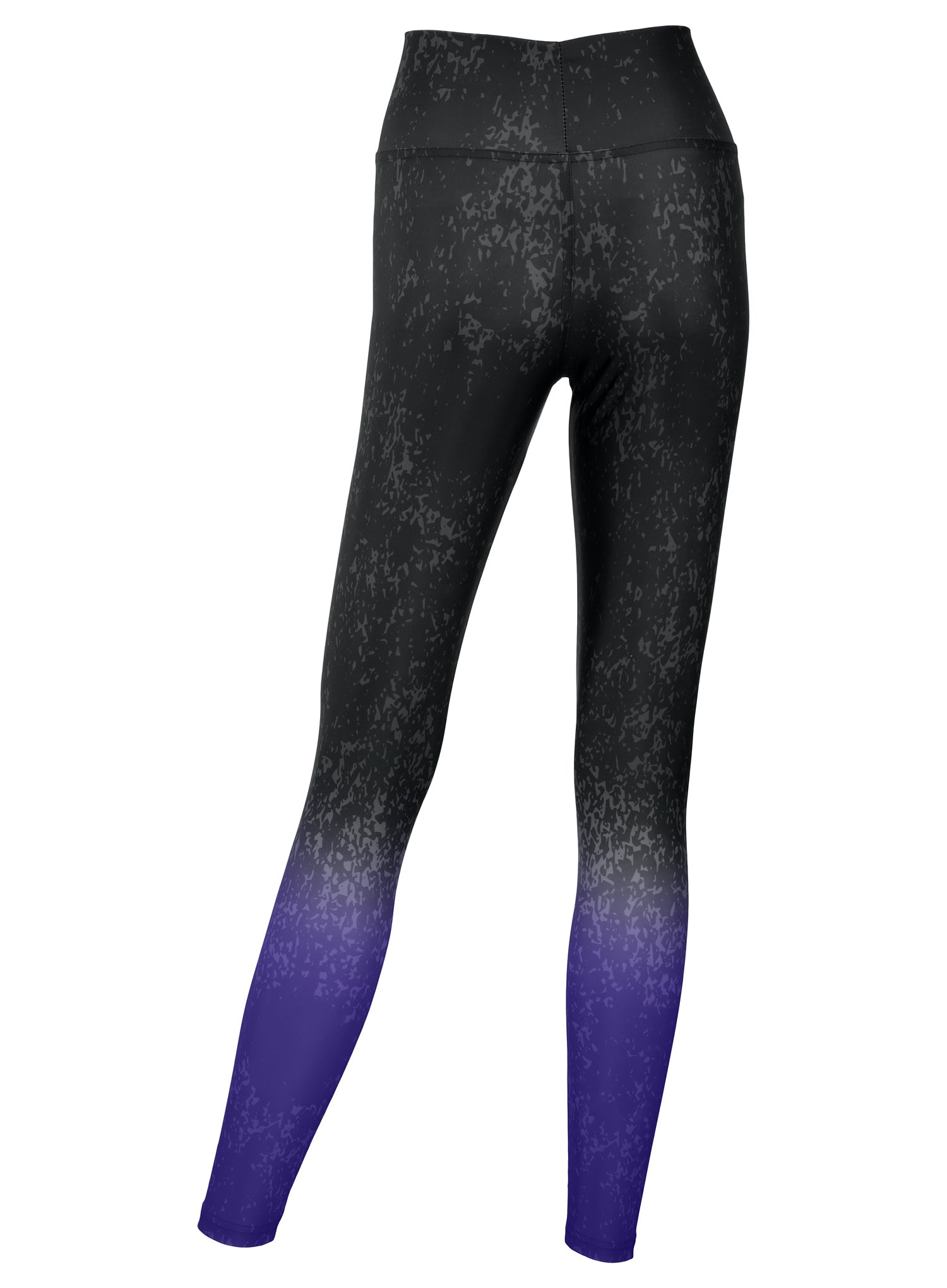 Zubaz NFL Women's Distressed Gradient Leggings with Team Wordmark Baltimore Ravens