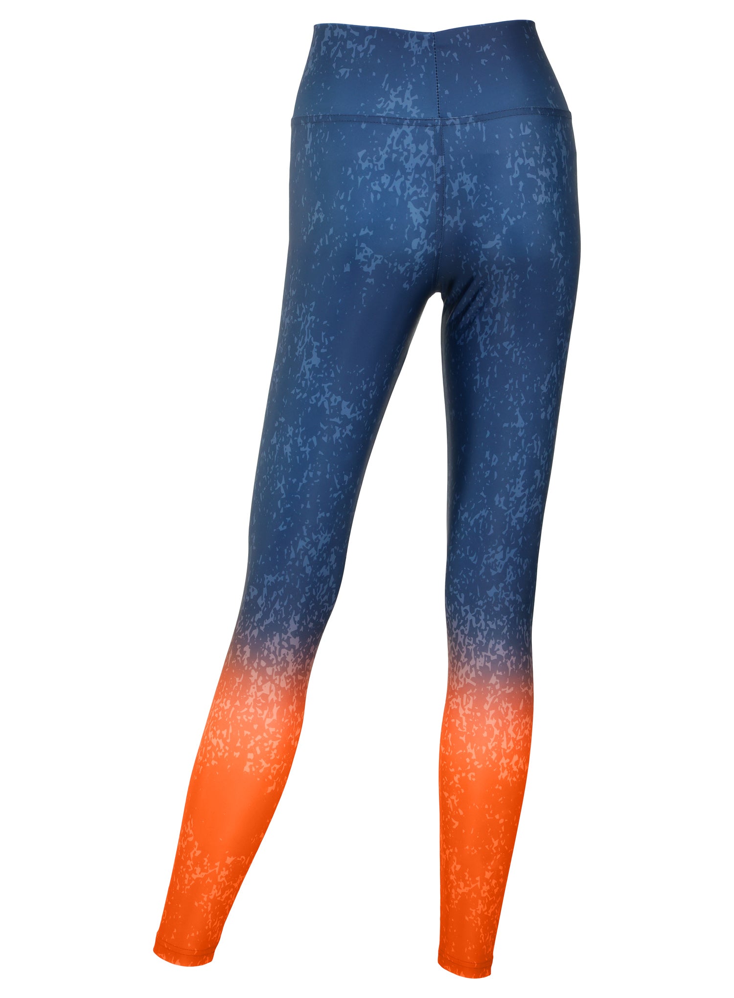 Zubaz NFL Women's Distressed Gradient Leggings with Team Wordmark Denver Broncos