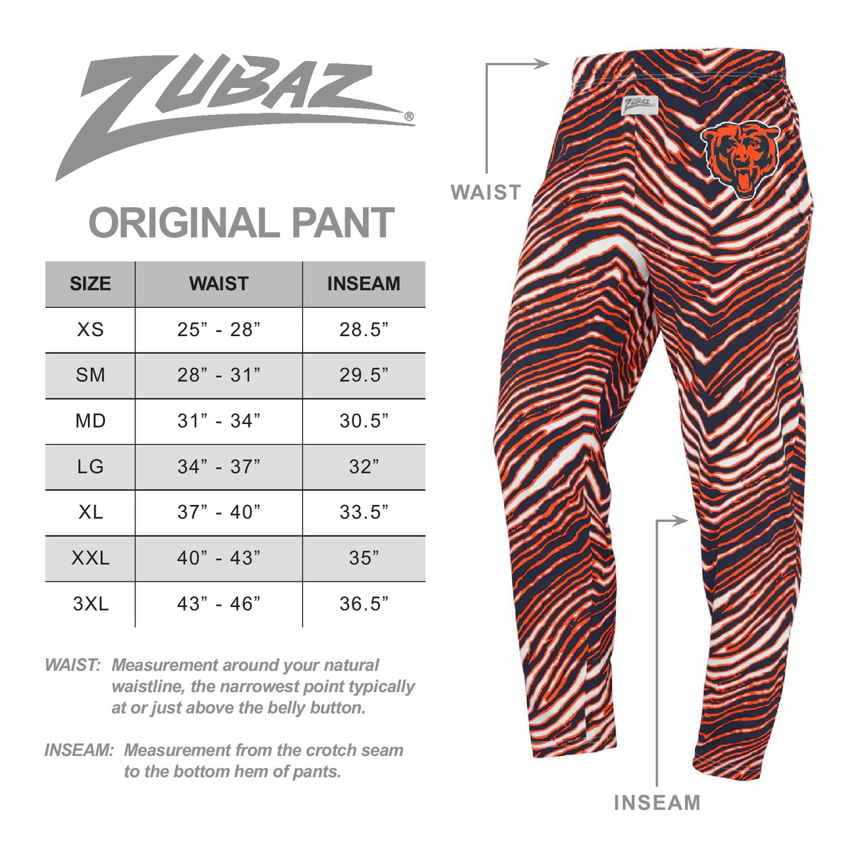 Zubaz NFL Unisex Z88 Post Pant, Los Angeles Chargers - Official NFL Chargers Zubaz Apparel (3 of 3)