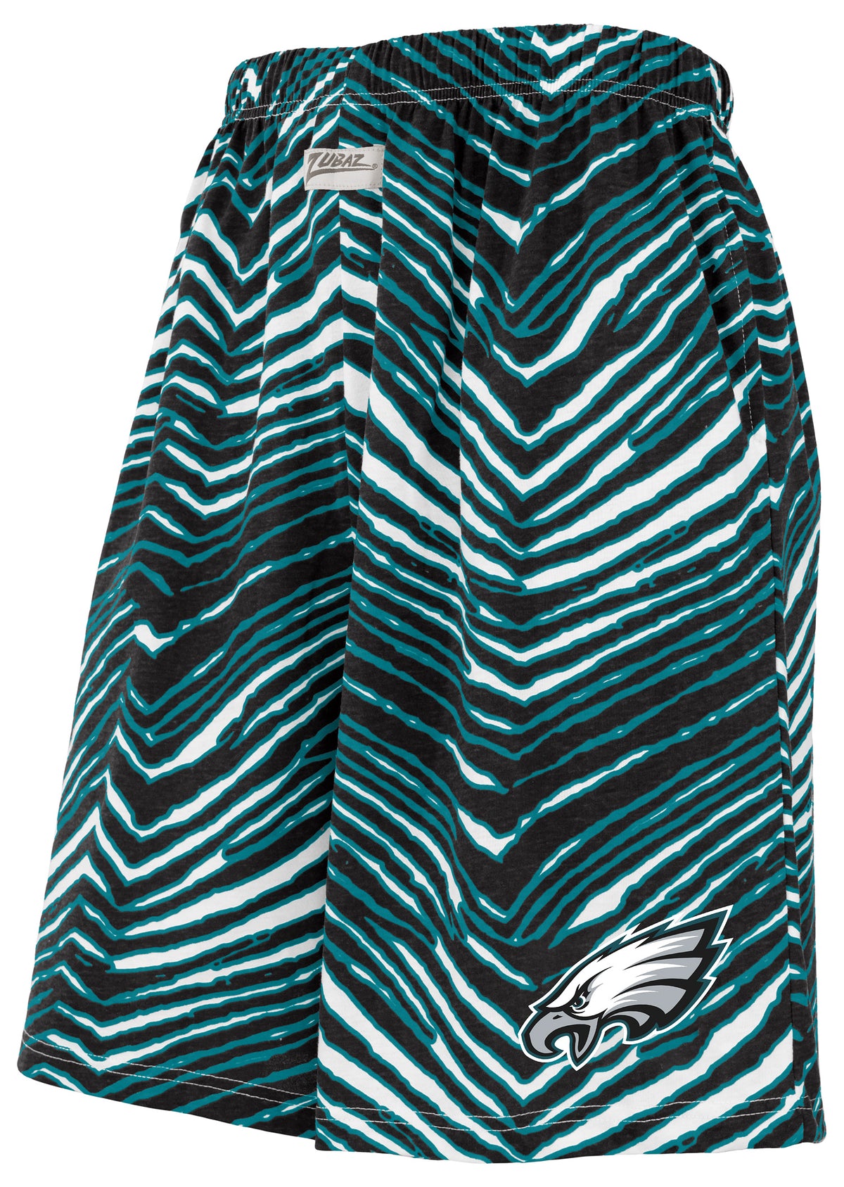 Zubaz NFL Adult Unisex Z88 Zebra Short for Men and Women, Philadelphia Eagles - Official NFL Eagles Zubaz Apparel (1 of 2)