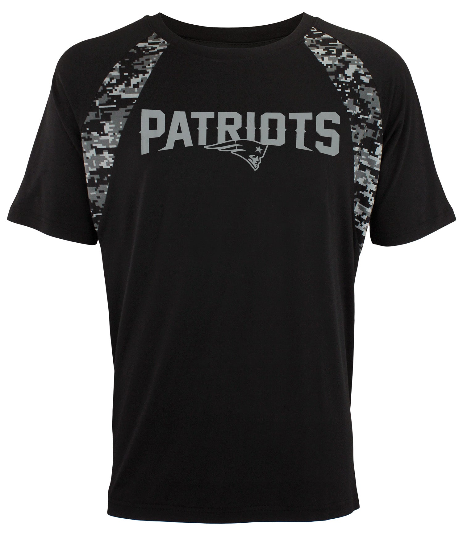Zubaz NFL Football Men's New England Patriots Digi Tonal Camo Raglan T-Shirt