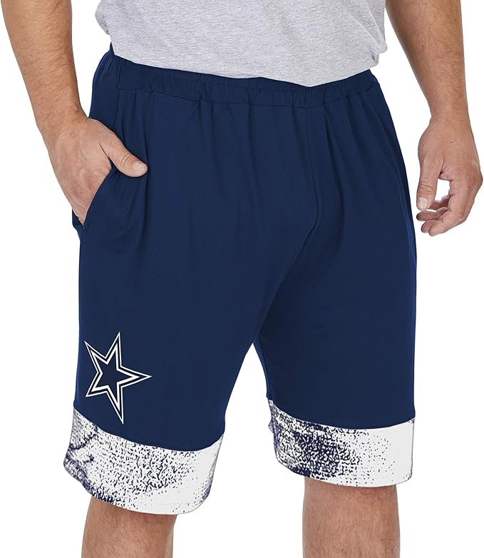 Zubaz NFL Men's Slider Short with Static Bottom Dallas Cowboys - Official NFL Cowboys Zubaz Apparel