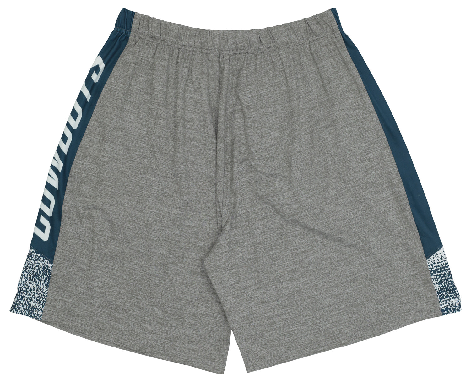 ZUBAZ NFL Men's Dallas Cowboys Gray Space Dye Static Shorts