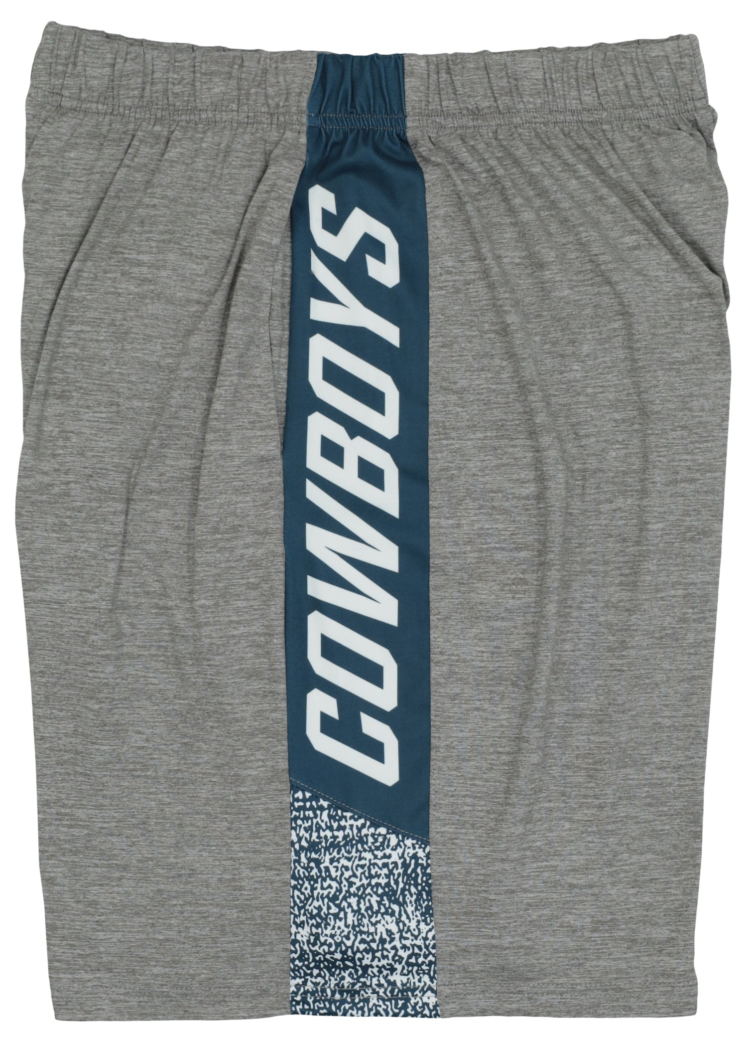 ZUBAZ NFL Men's Dallas Cowboys Gray Space Dye Static Shorts