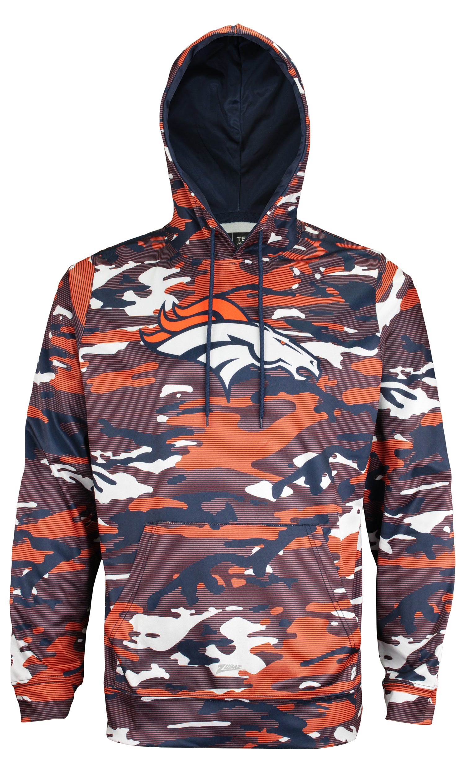 Zubaz NFL Men's Camo Team Logo Hoodie Denver Broncos
