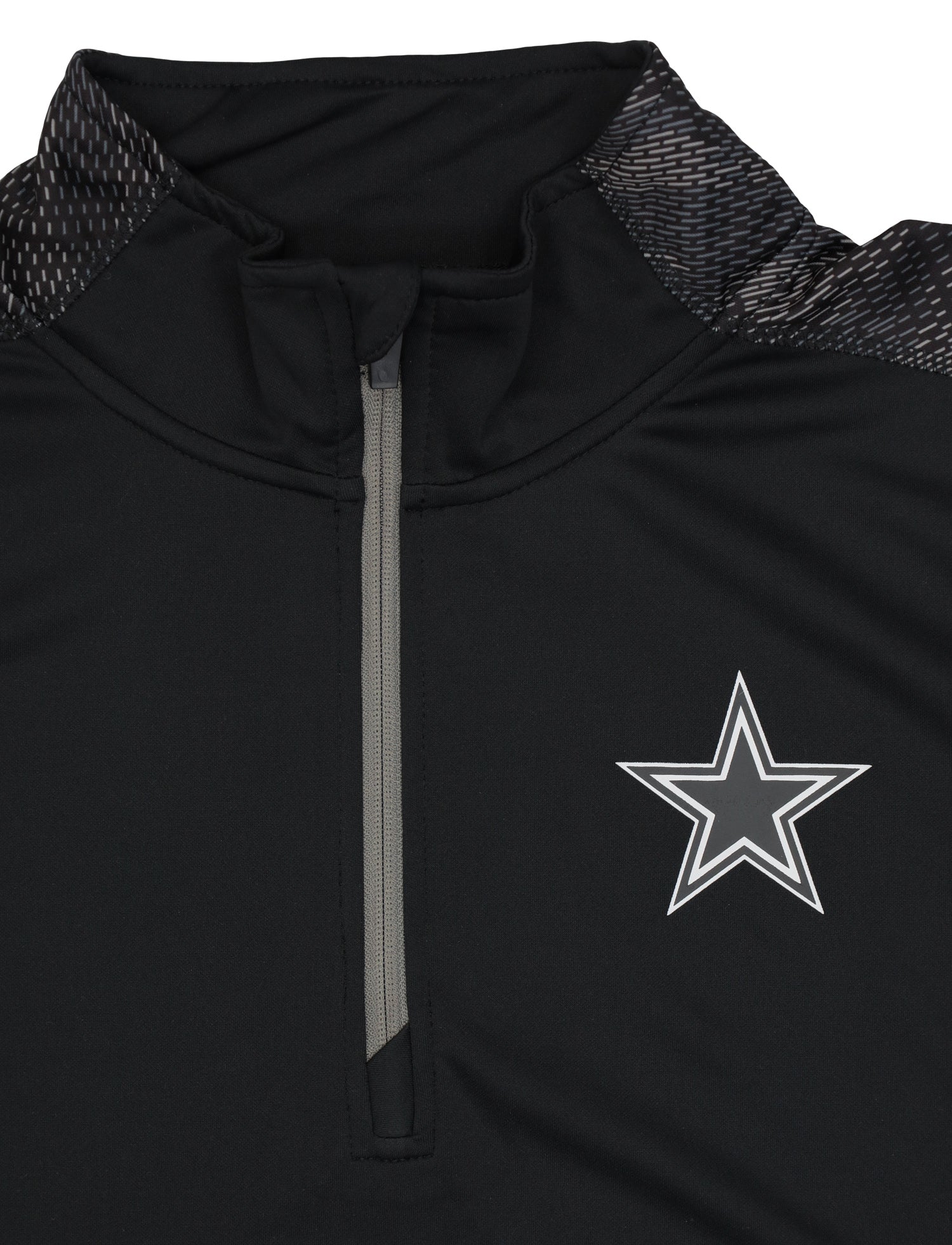Zubaz NFL Men's Dallas Cowboys Elevated 1/4 Zip Sweatshirt With Viper Accent
