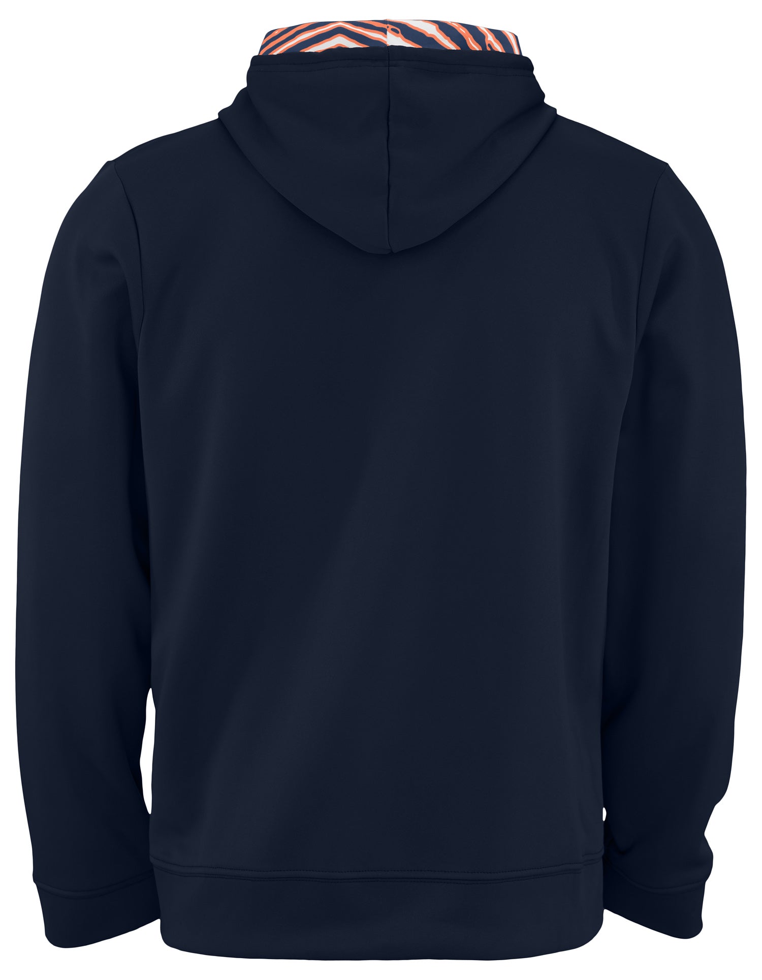 Zubaz NFL Men's Denver Broncos Team Color Primary Logo With Zebra Hood Liner