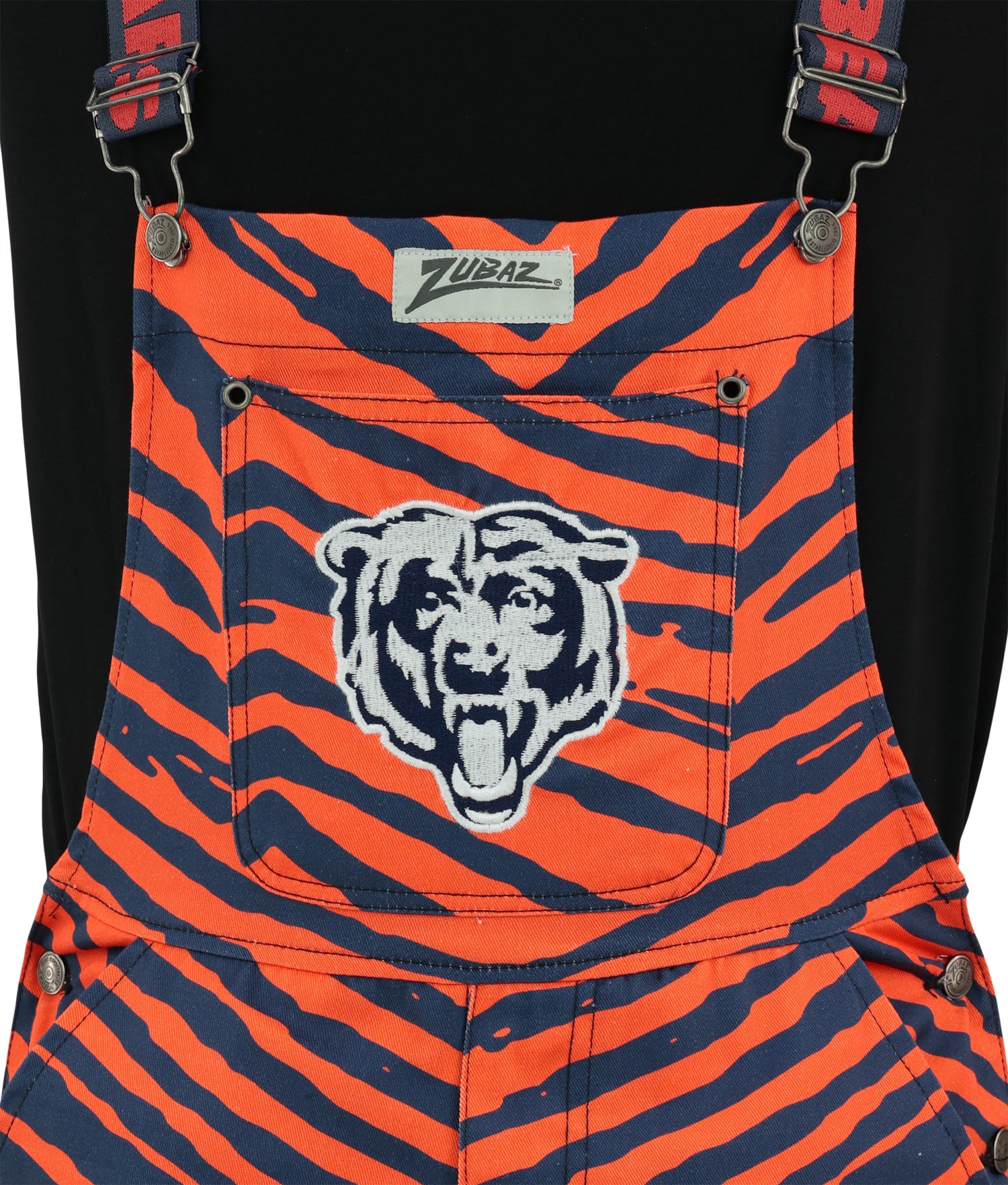 Zubaz NFL Unisex Zebra Lightweight Bib, Chicago Bears - Official NFL Bears Zubaz Apparel (3 of 5)