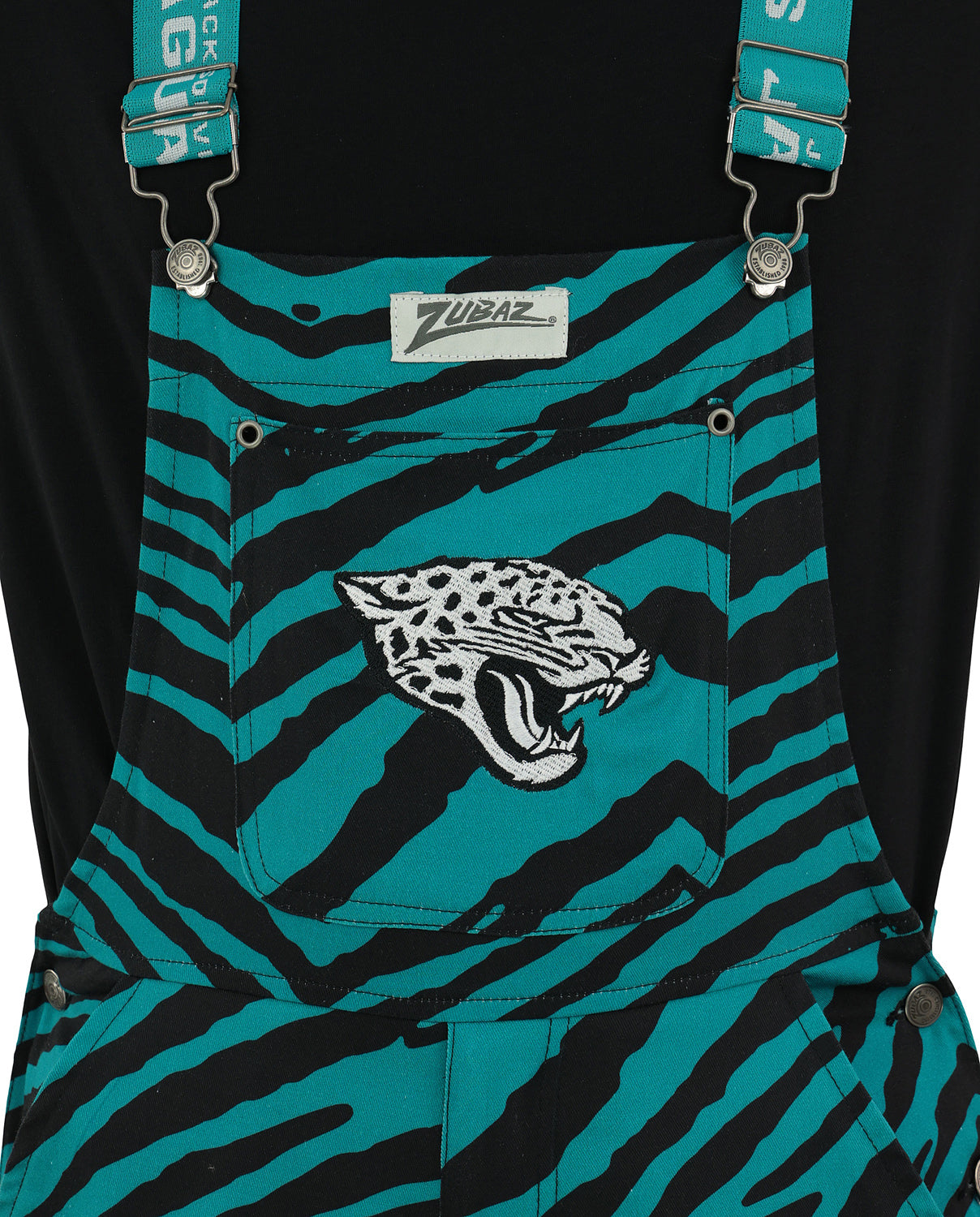 Zubaz NFL Unisex Zebra Lightweight Bib, Jacksonville Jaguars - Official NFL Jaguars Zubaz Apparel (3 of 5)