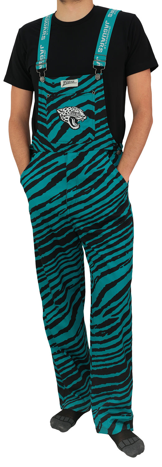 Zubaz NFL Unisex Zebra Lightweight Bib, Jacksonville Jaguars - Official NFL Jaguars Zubaz Apparel (1 of 5)