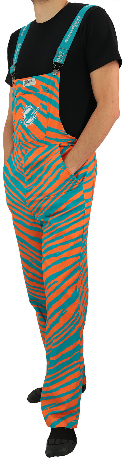 Zubaz NFL Unisex Zebra Lightweight Bib, Miami Dolphins - Official NFL Dolphins Zubaz Apparel (5 of 5)