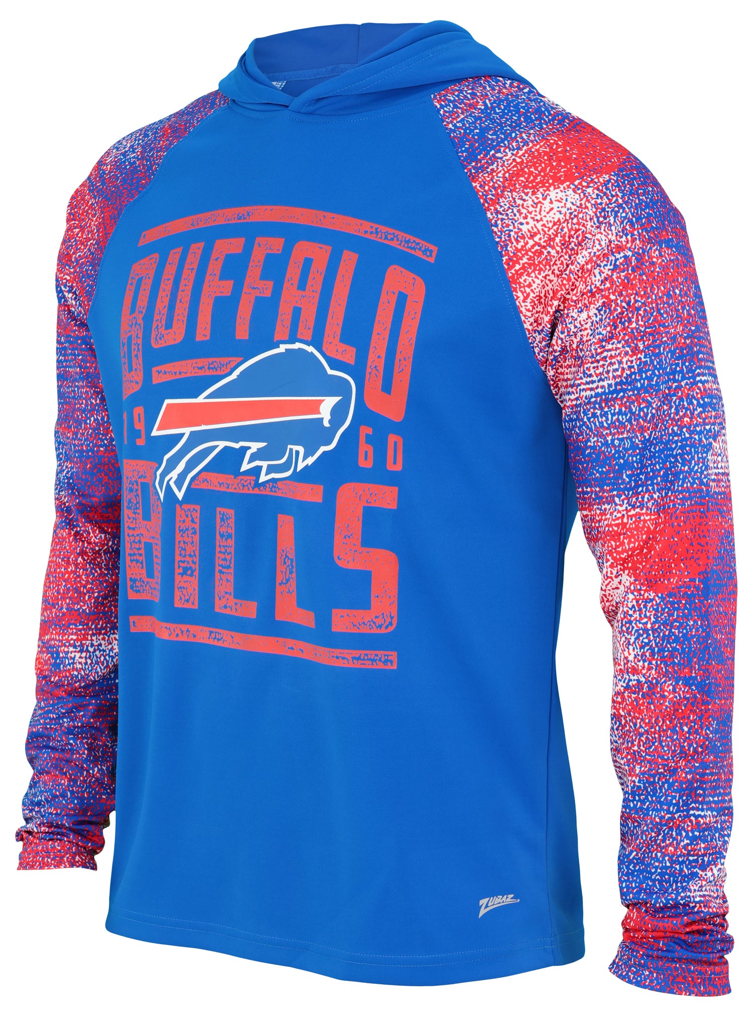 Zubaz NFL Men's Static Lightweight Hoodie Buffalo Bills