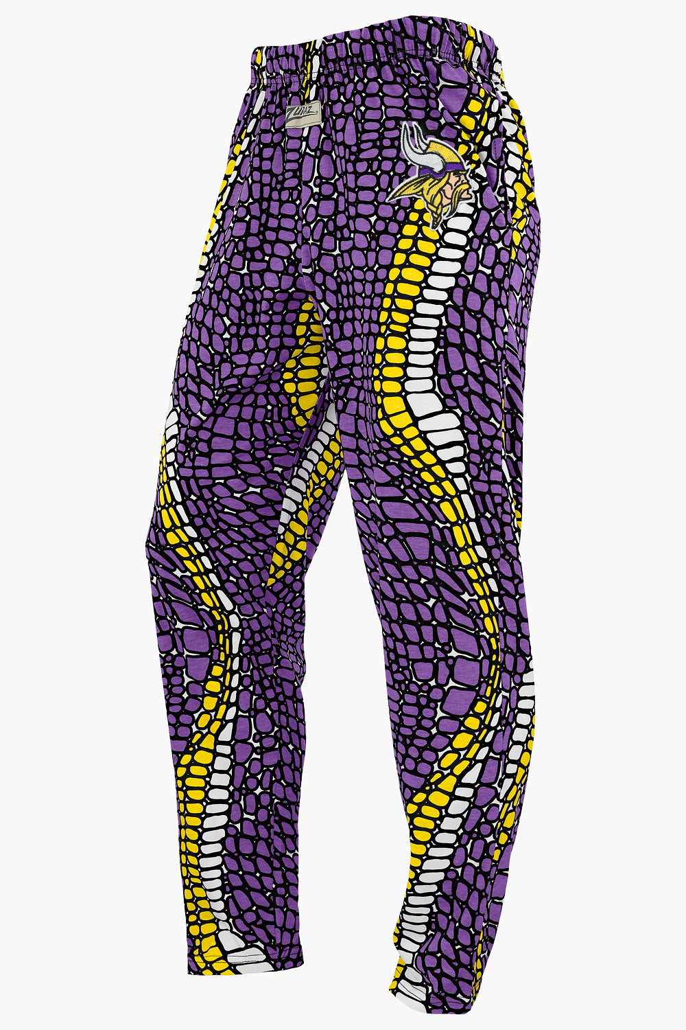 Zubaz NFL Adult Unisex Z88 Embroidered Gator 3 Color Pants, Minnesota Vikings