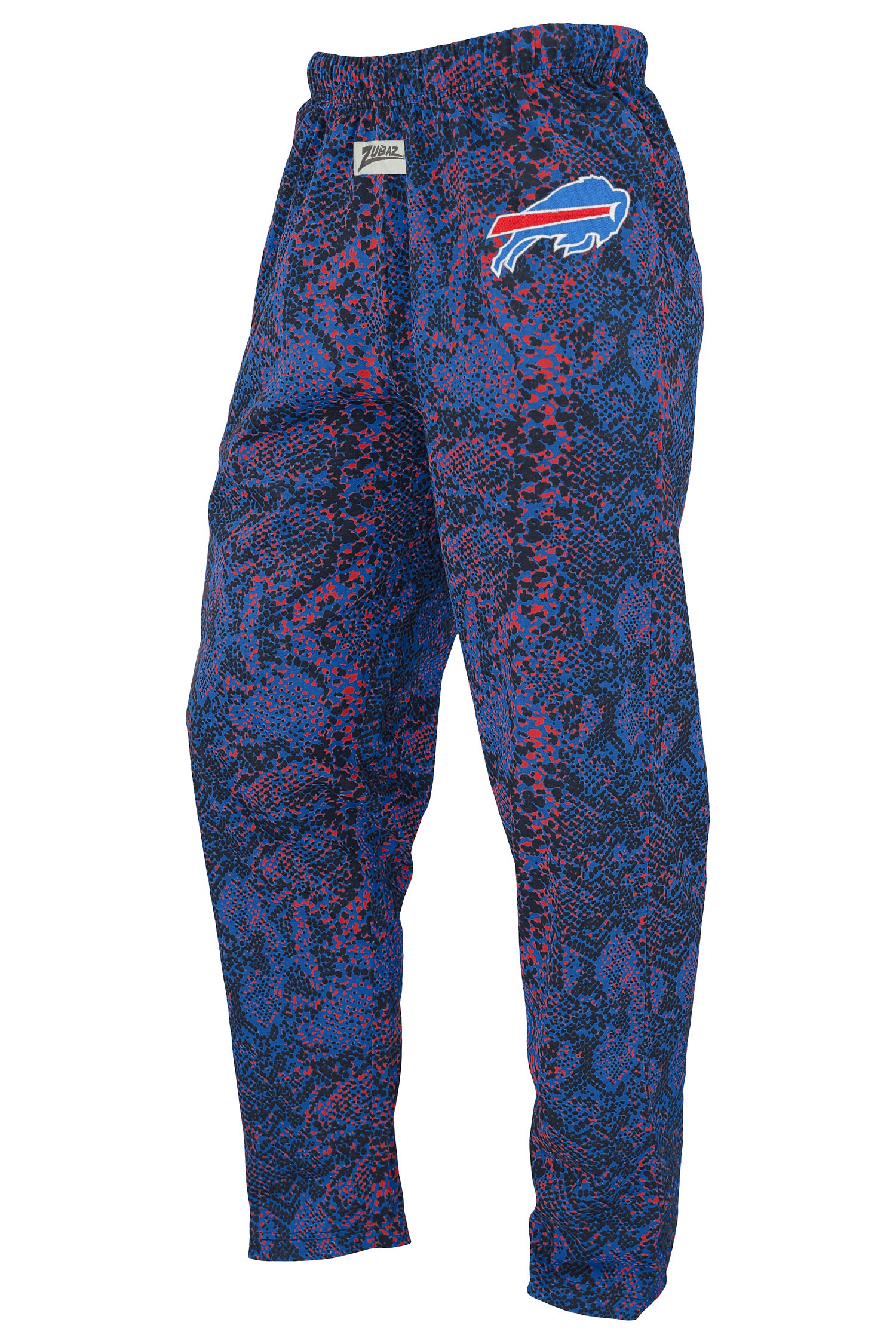 Zubaz NFL Adult Unisex Z88 Embroidered Post Pattern Pants, Buffalo Bills - Official NFL Bills Zubaz Apparel (1 of 3)
