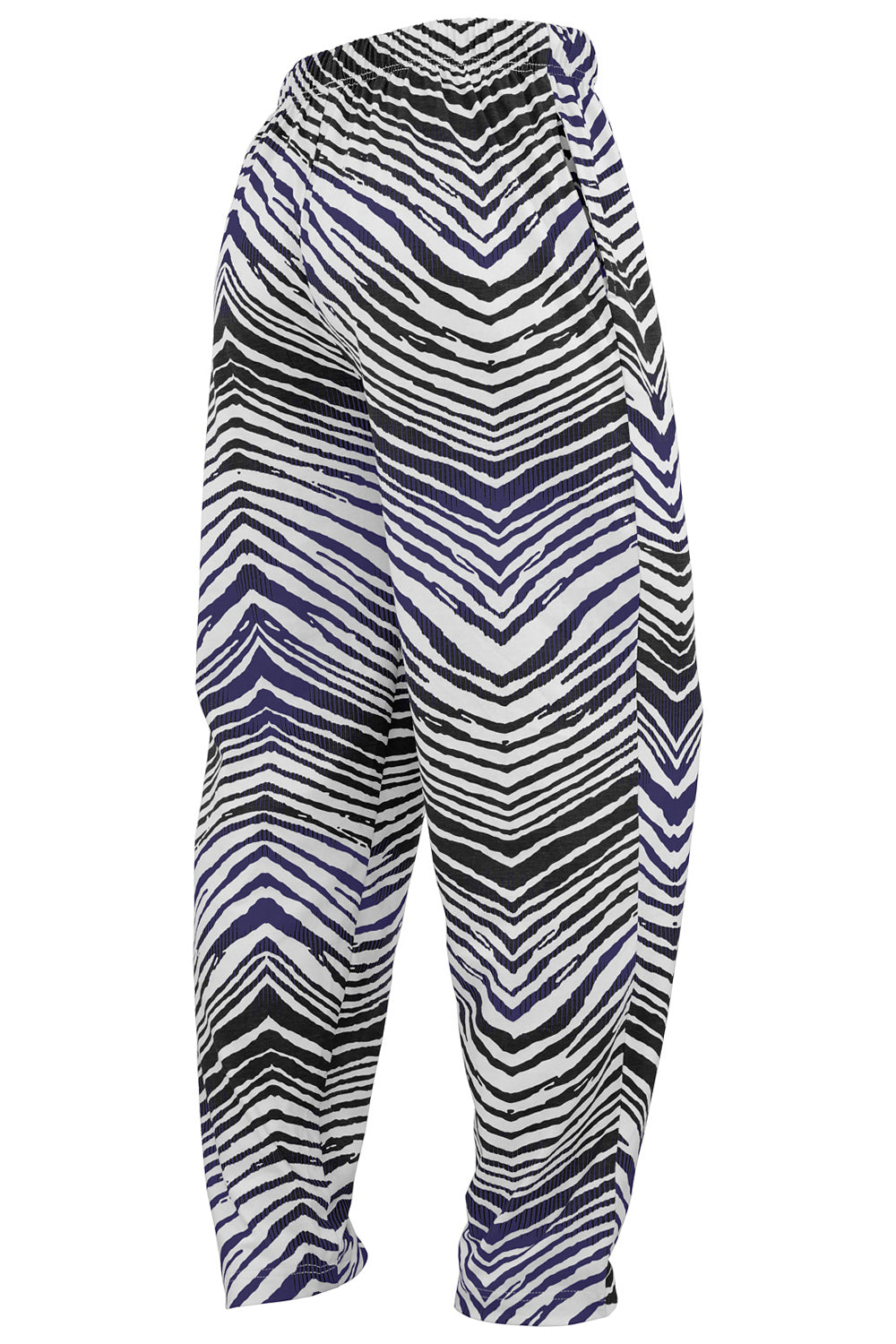 Zubaz NFL Adult Unisex Z88 Embroidered Zebra Ombre TMC Pants, Baltimore Ravens