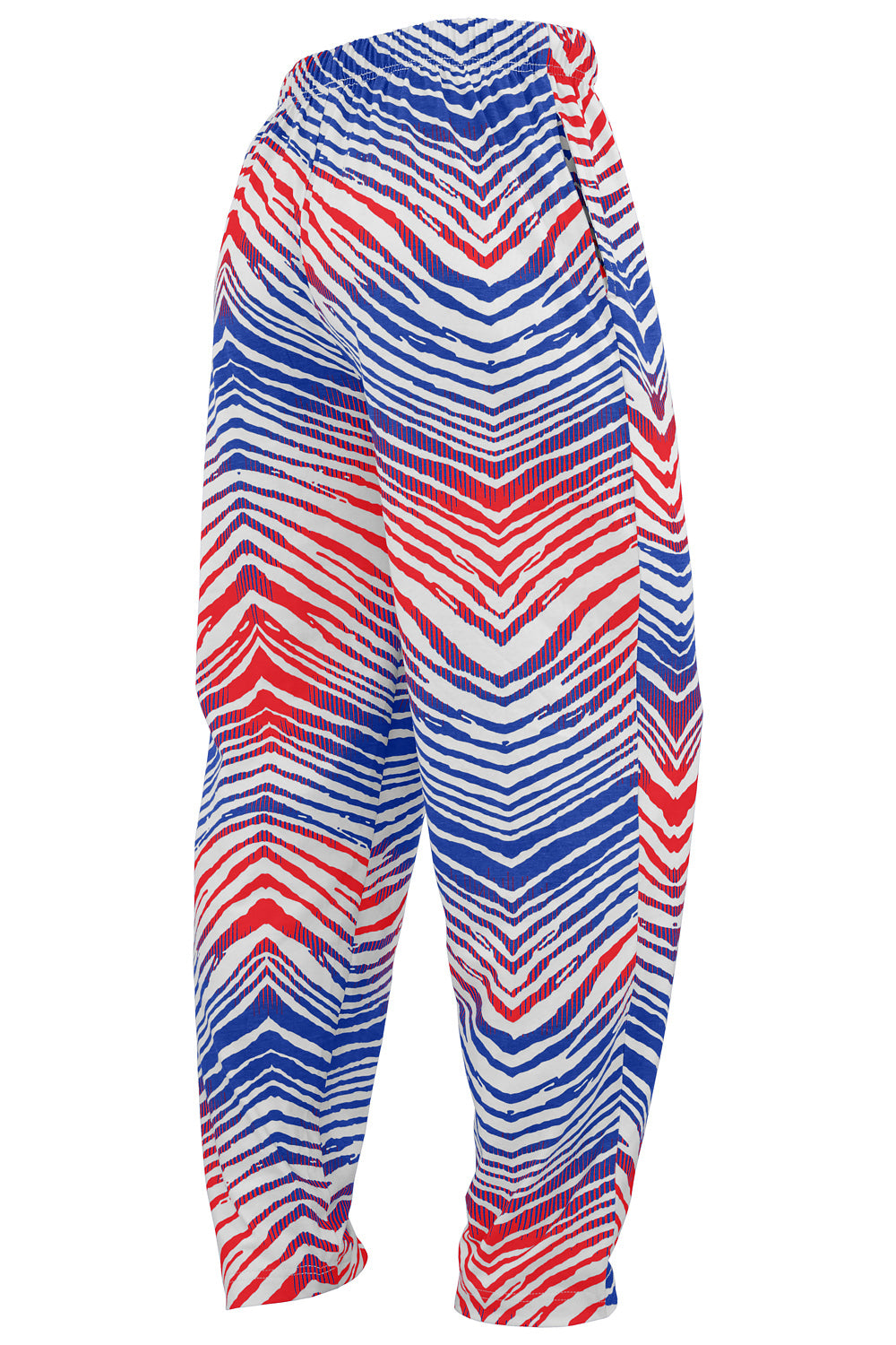Zubaz NFL Adult Unisex Z88 Embroidered Zebra Ombre TMC Pants, Buffalo Bills