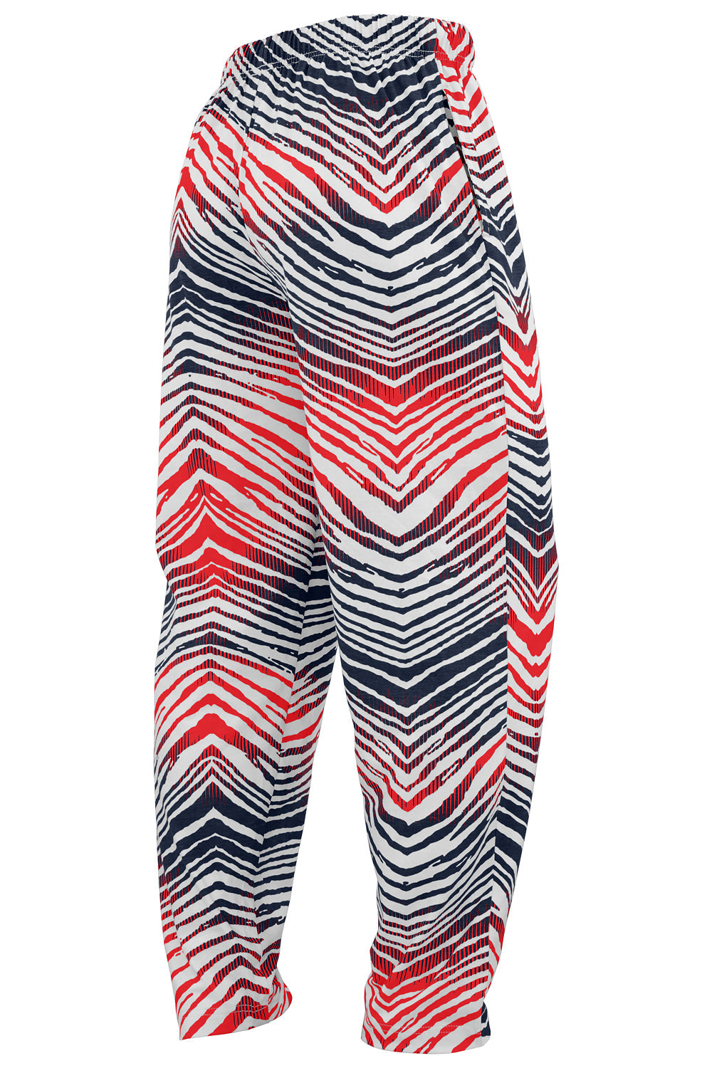 Zubaz NFL Adult Unisex Z88 Embroidered Zebra Ombre TMC Pants, New England Patriots