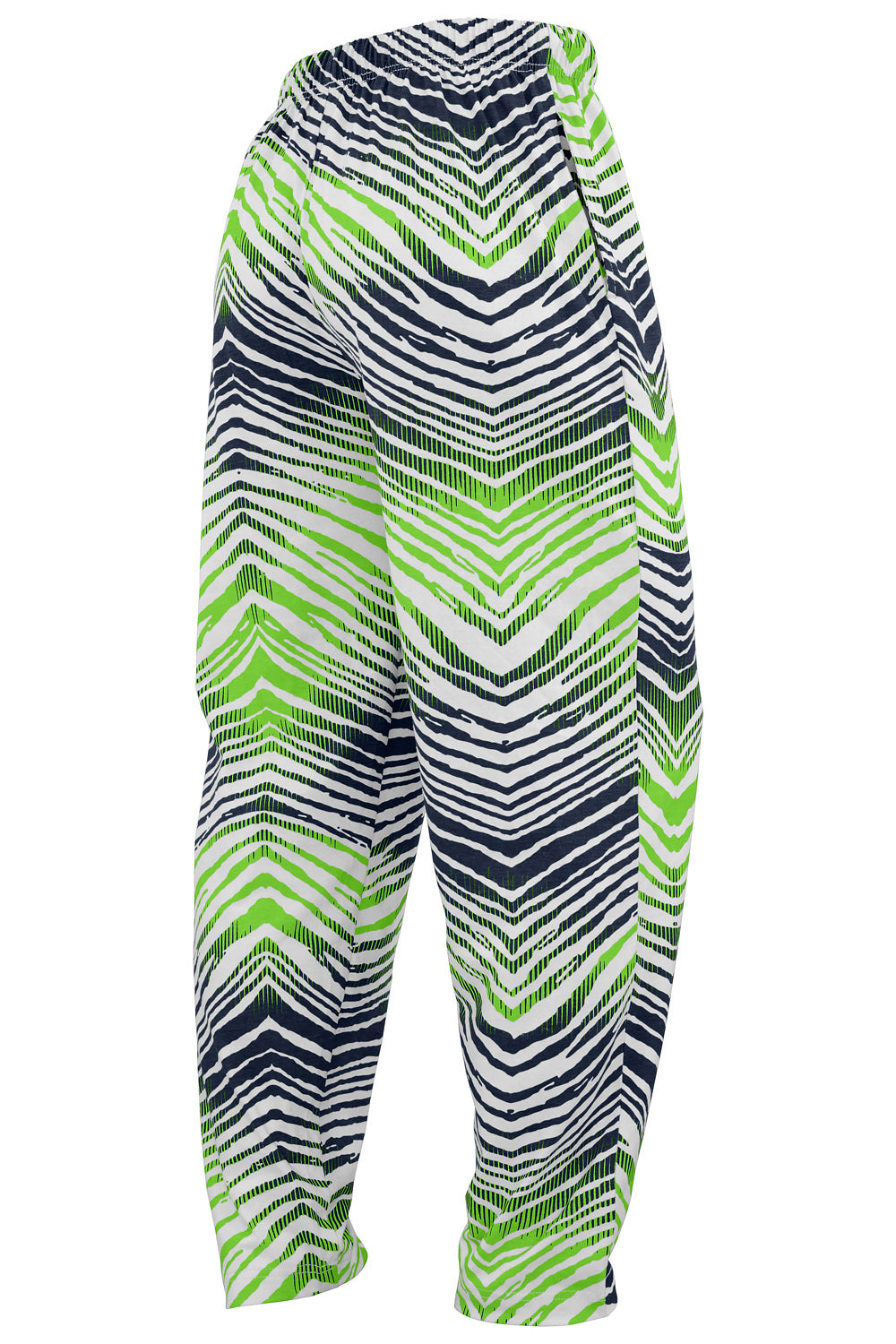 Zubaz NFL Adult Unisex Z88 Embroidered Zebra Ombre TMC Pants, Seattle Seahawks