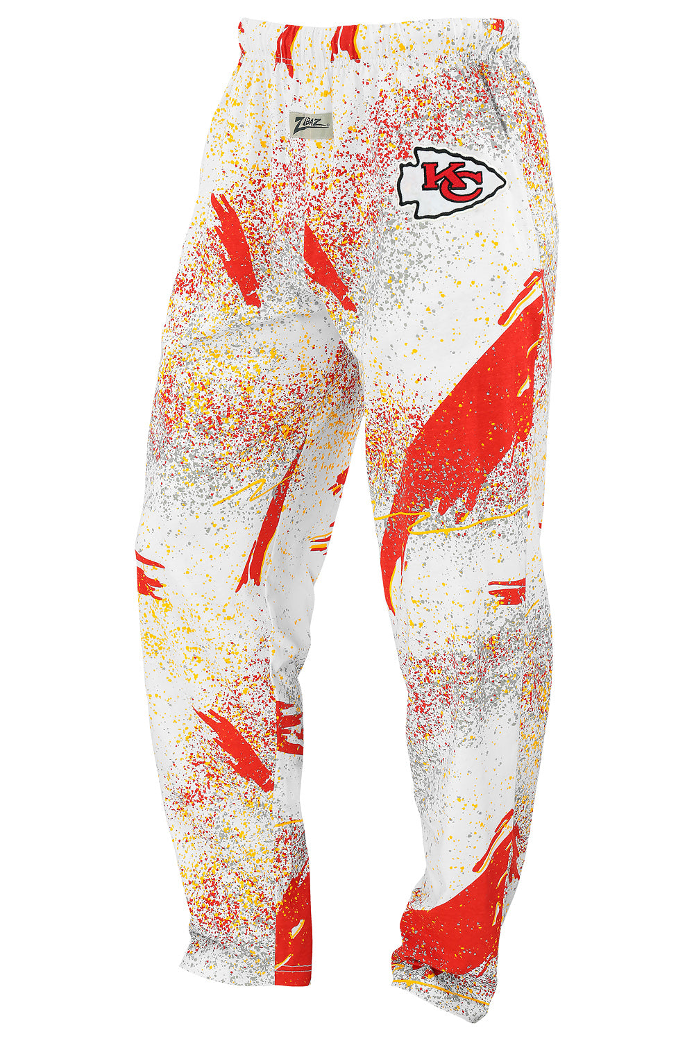 Zubaz NFL Adult Unisex Z88 Embroidered Confetti 3 Color Pants, Kansas City Chiefs - Official NFL Chiefs Zubaz Apparel (1 of 3