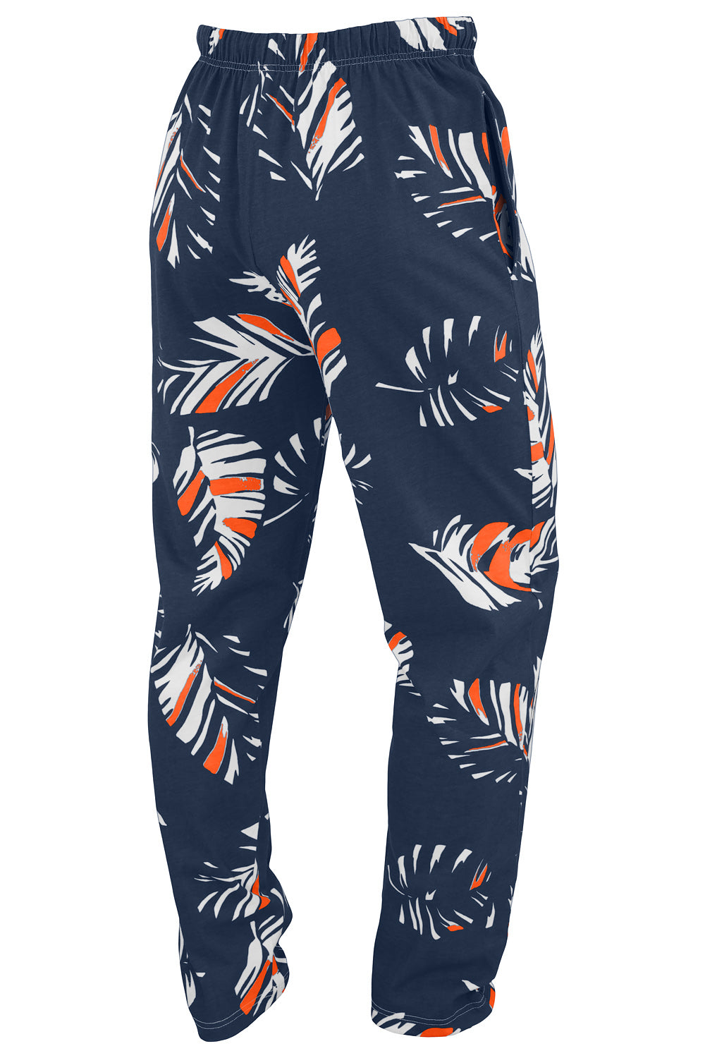 Zubaz NFL Adult Unisex Z88 Embroidered Leaf 3 Color Pants, Chicago Bears