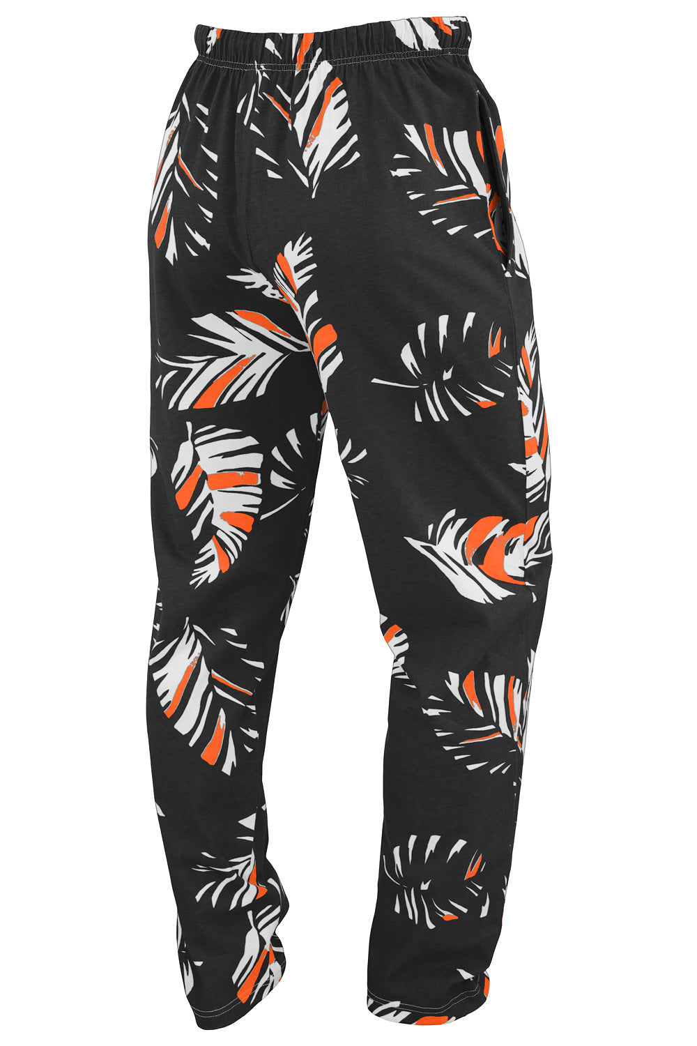 Zubaz NFL Adult Unisex Z88 Embroidered Leaf 3 Color Pants, Cincinnati Bengals